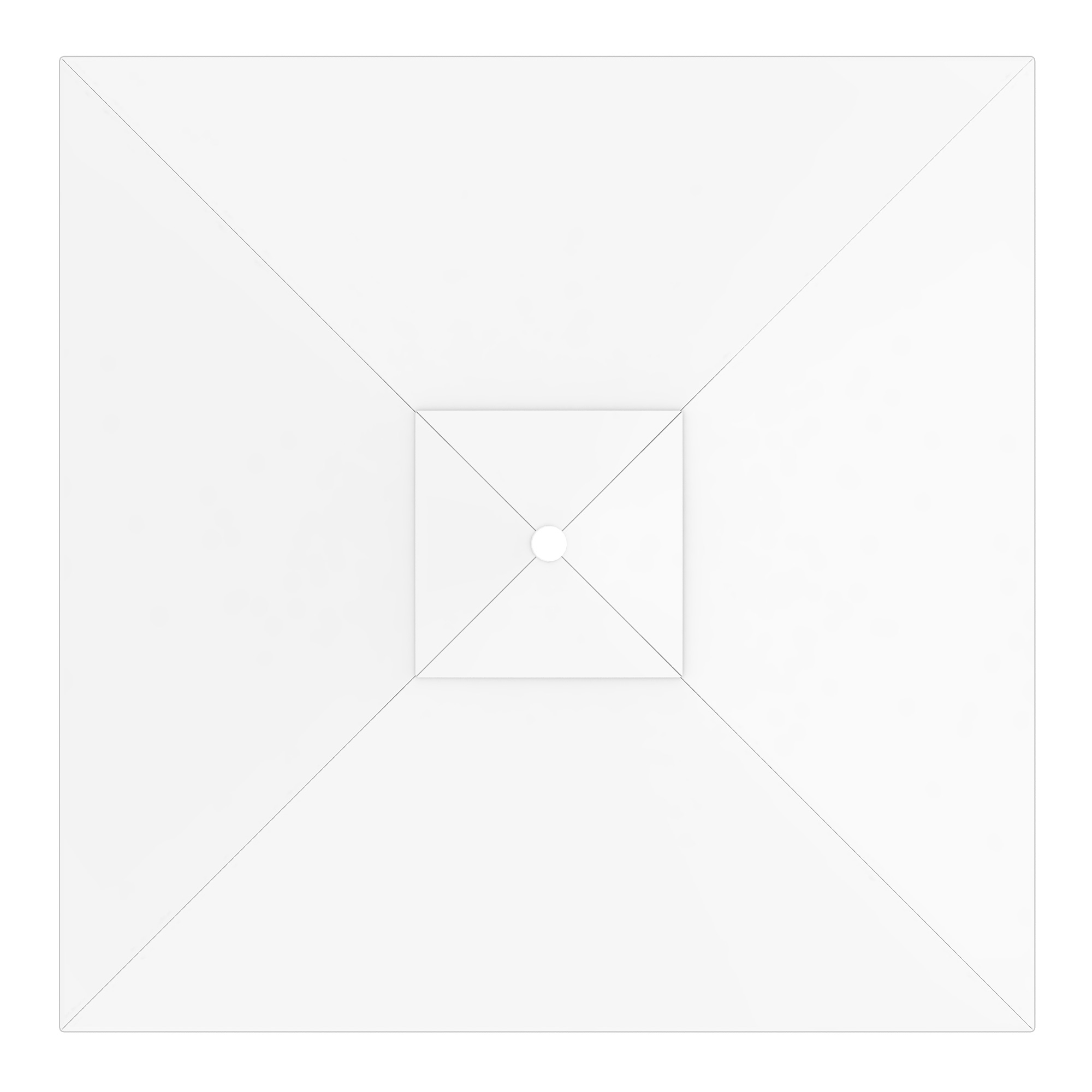 Copertura per ombrellone Interpara | 3 x 3 m, quadrato, bianco