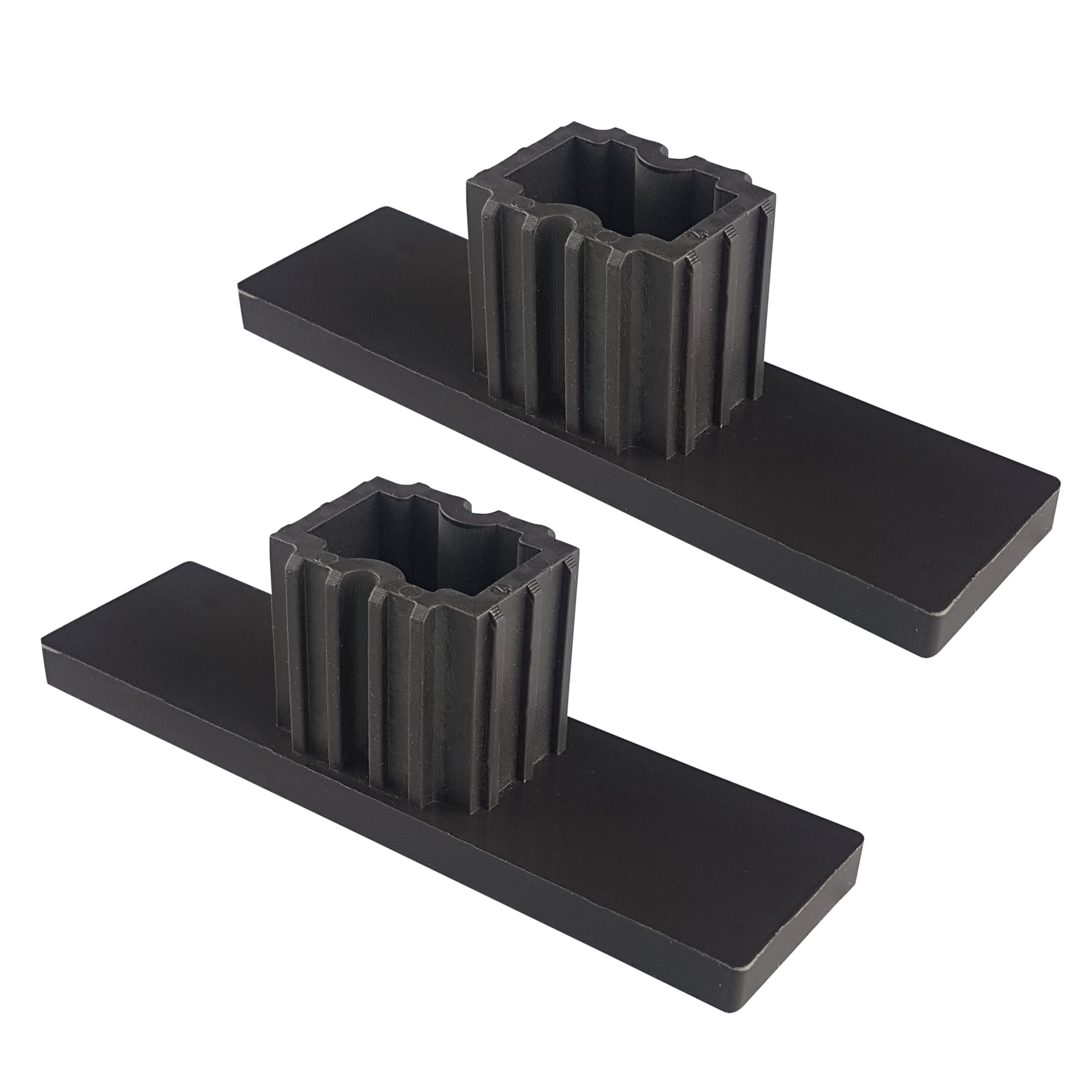 Tappo di chiusura per guide tapparella PPD 79 (79 x 22 mm) | marrone, 2 pezzi 
