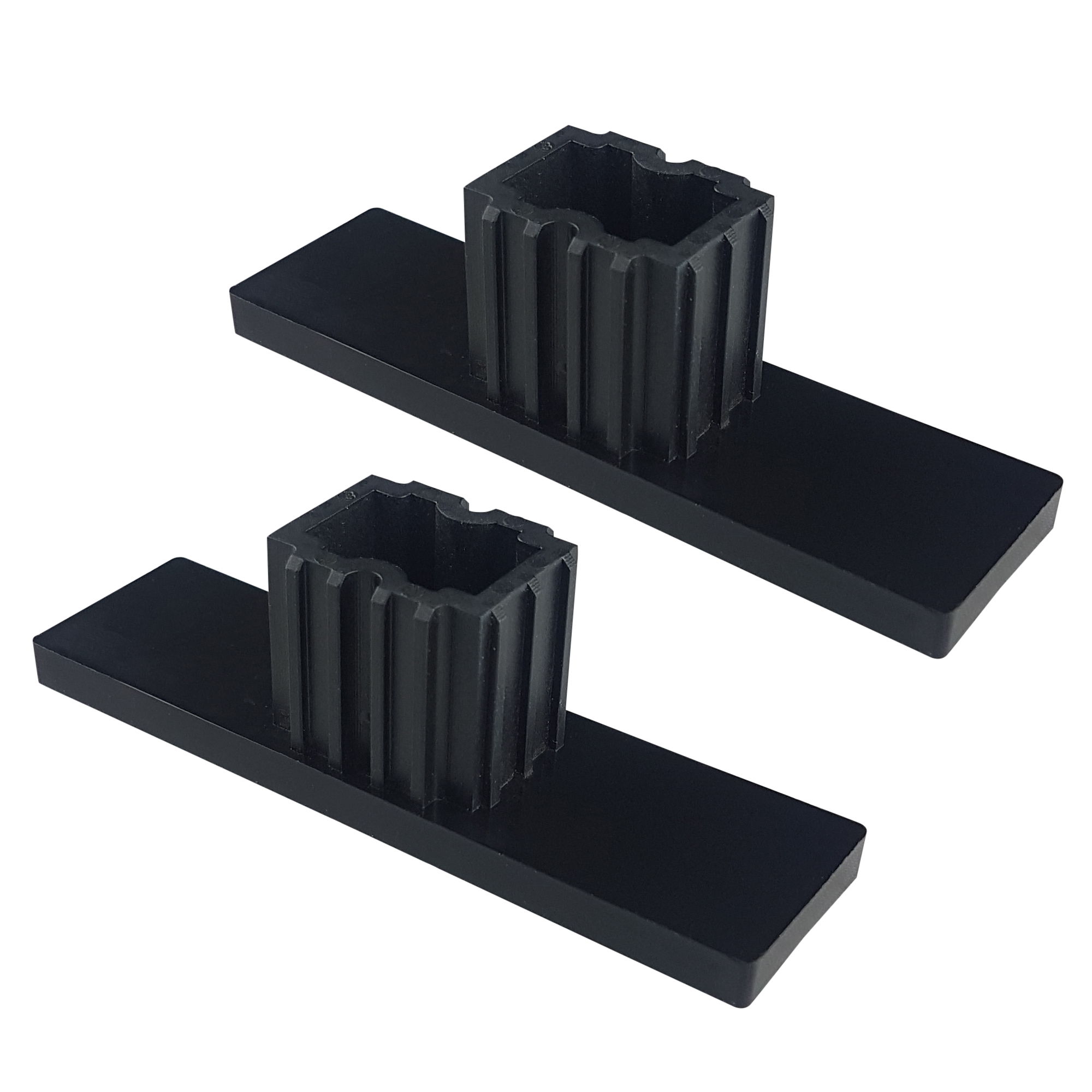 Tappo di chiusura per guide tapparella PPD 79 (79 x 22 mm) | nero, 2 pezzi 