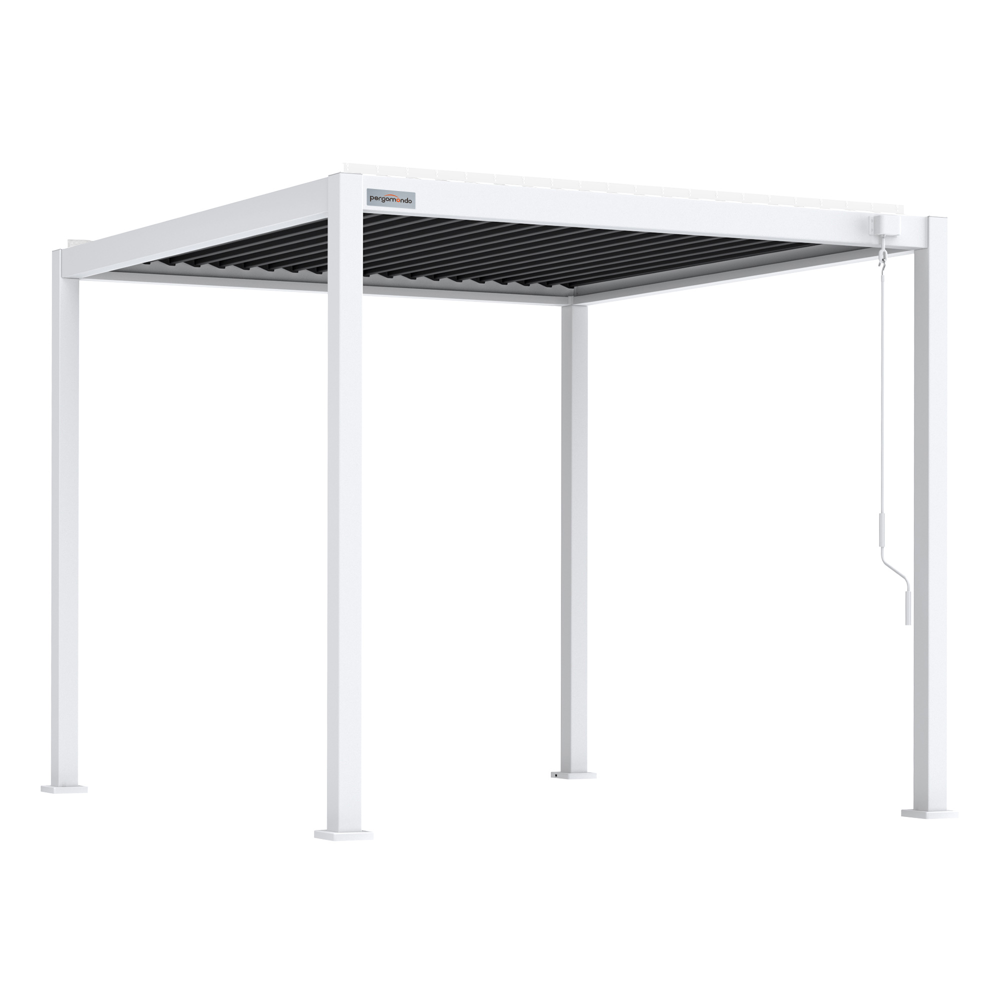 Pergola mit verstellbarem Lamellendach und stabiler Rahmenkonstruktion