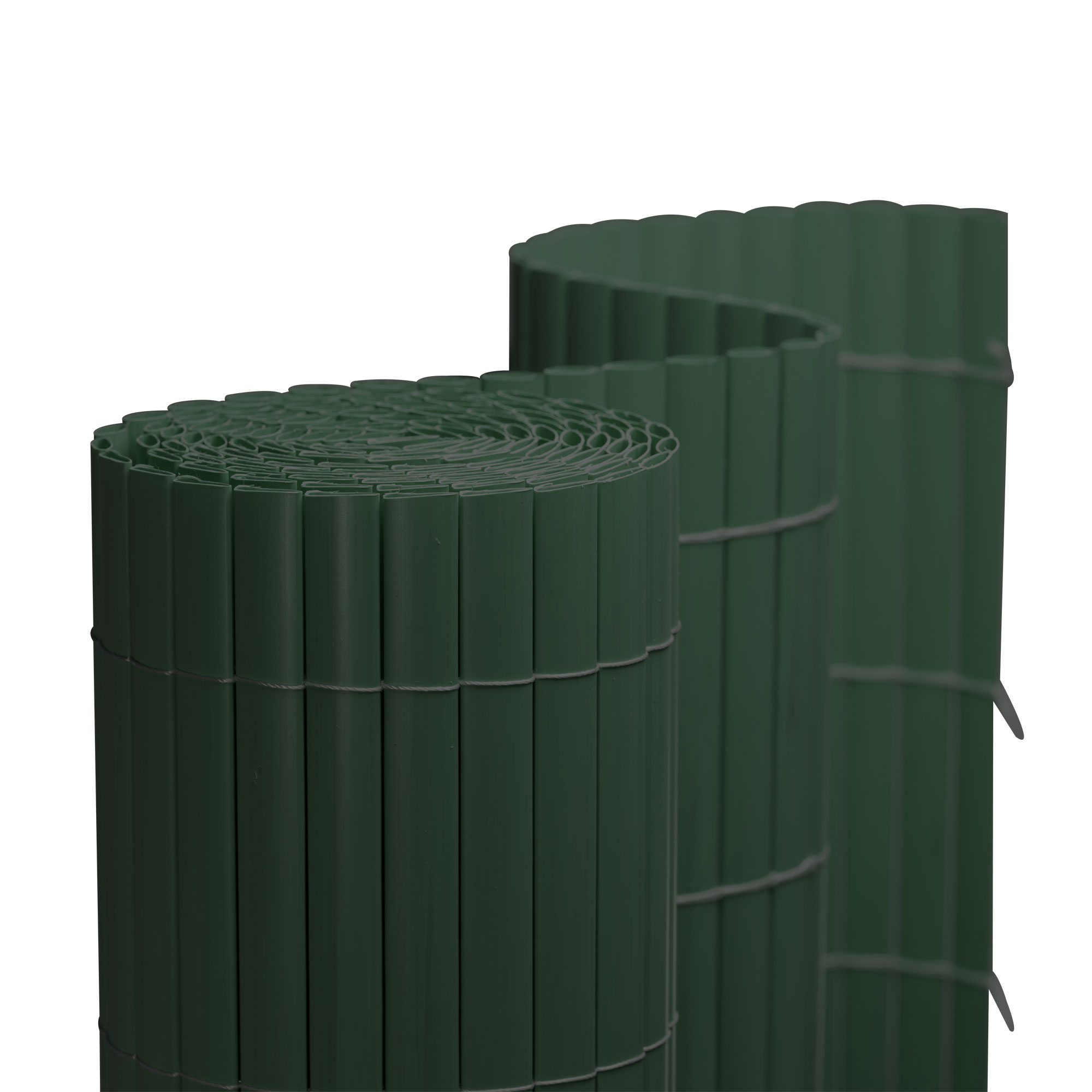 Canniccio in PVC per giardino | 80 x 1000 cm (2 pezzi), verde