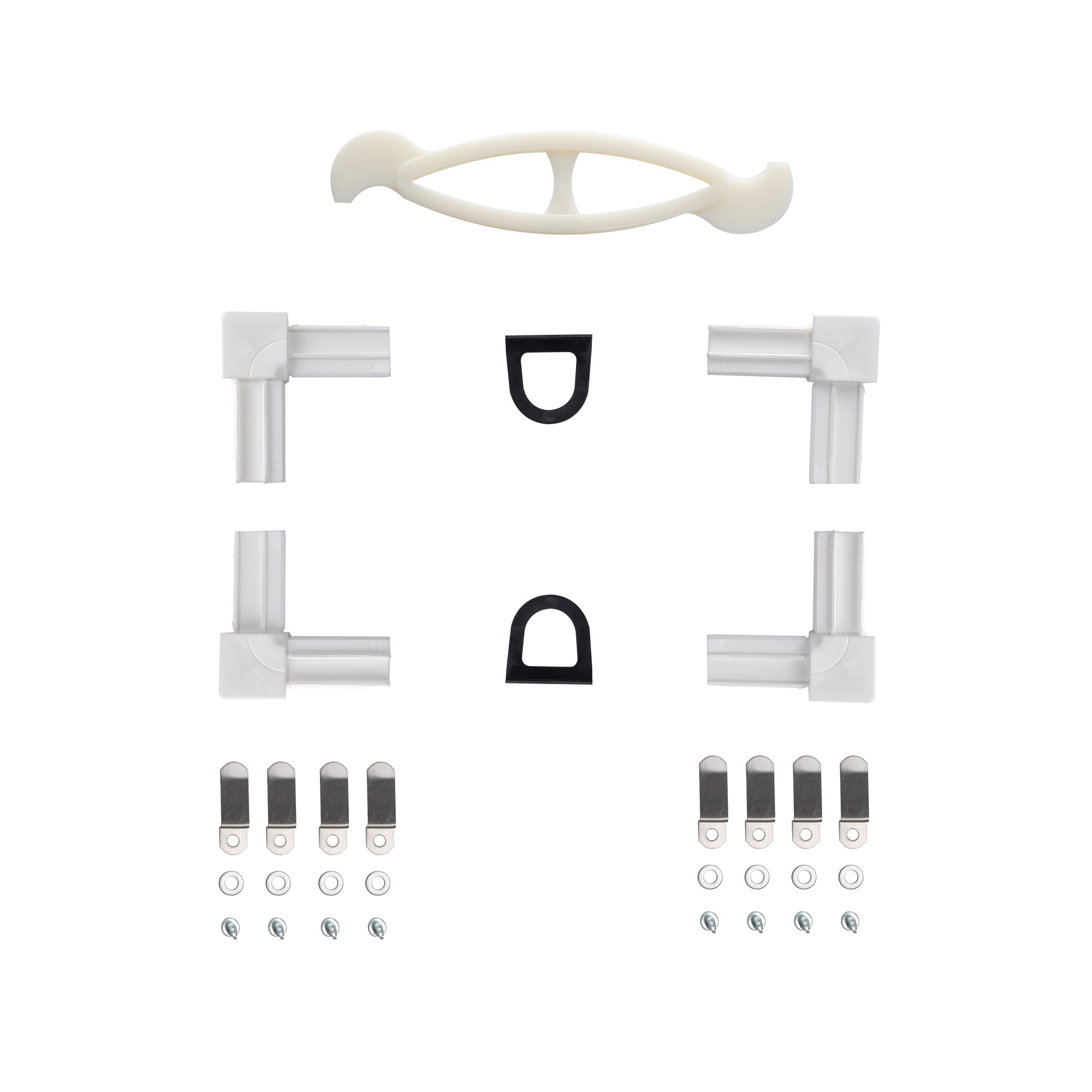 Set di ricambi per telai di zanzariera BrushLine 2000 | bianco