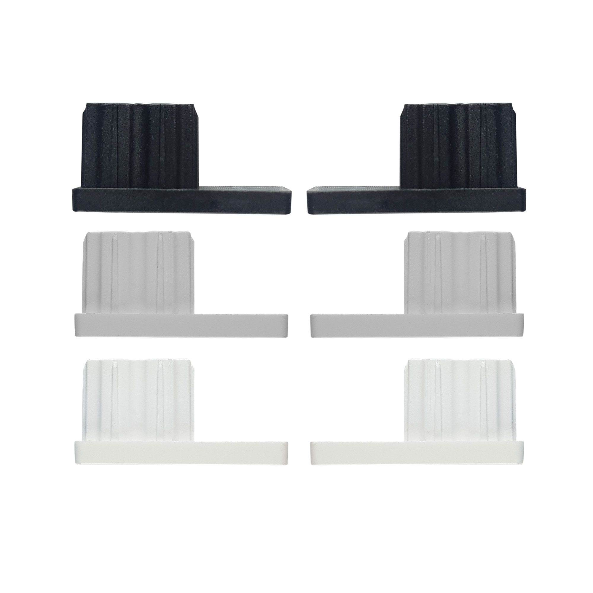 Tappo di chiusura per guide tapparella PP 45 (45 x 22 mm) (modello a scelta)