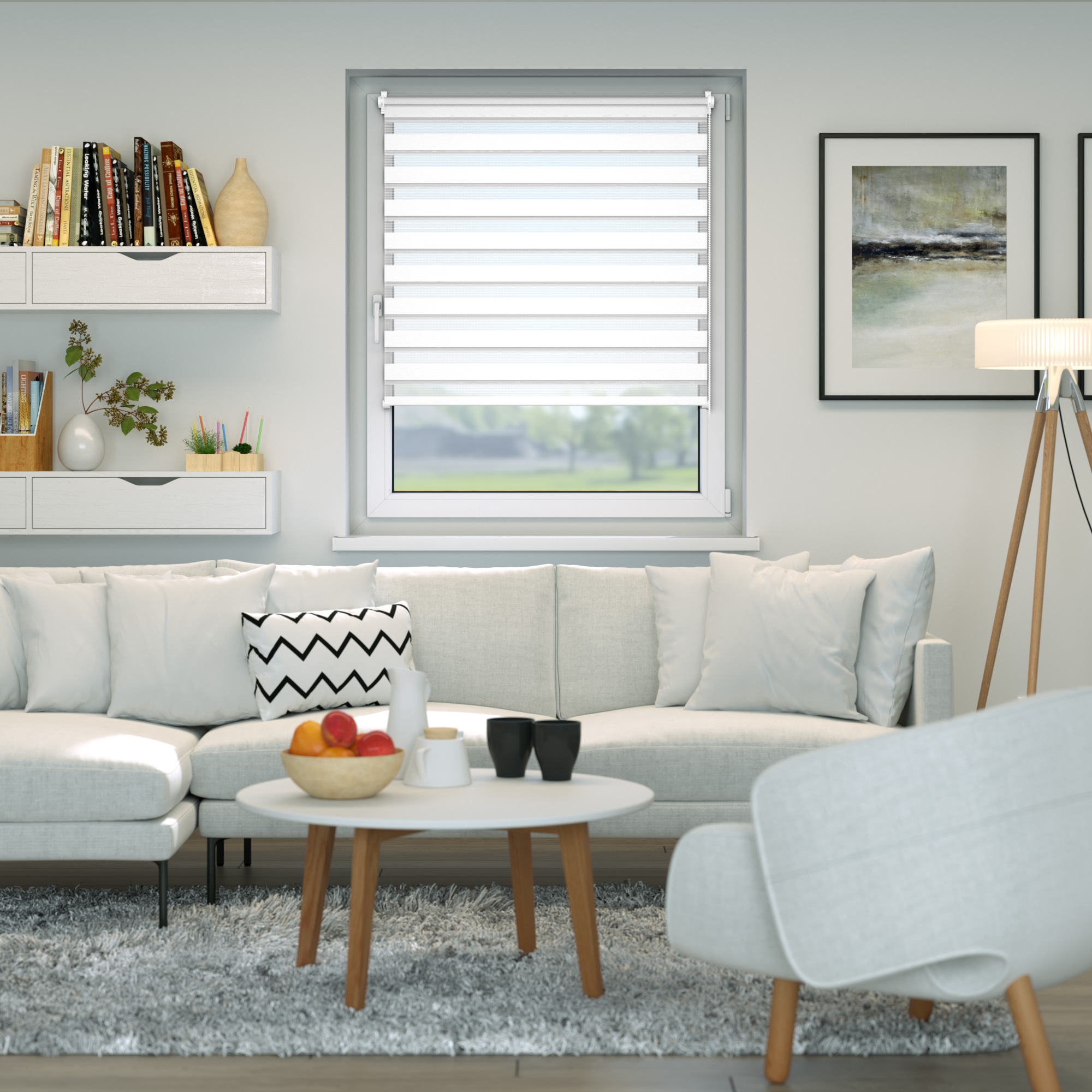 Tenda Giorno e Notte Zevra | 40 x 160 cm, bianco