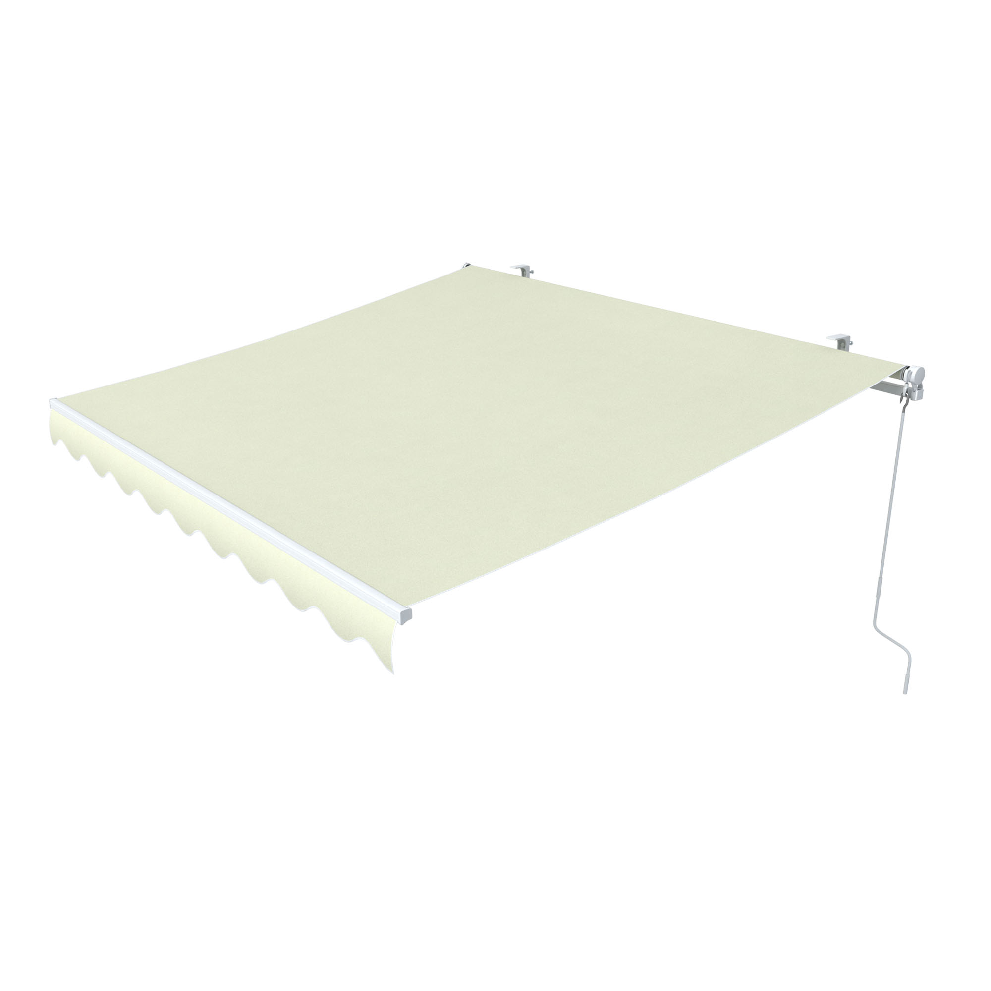 Gelenkarmmarkise Easy | 2,5 x 2 m / Stoff: Uni, hellbeige 