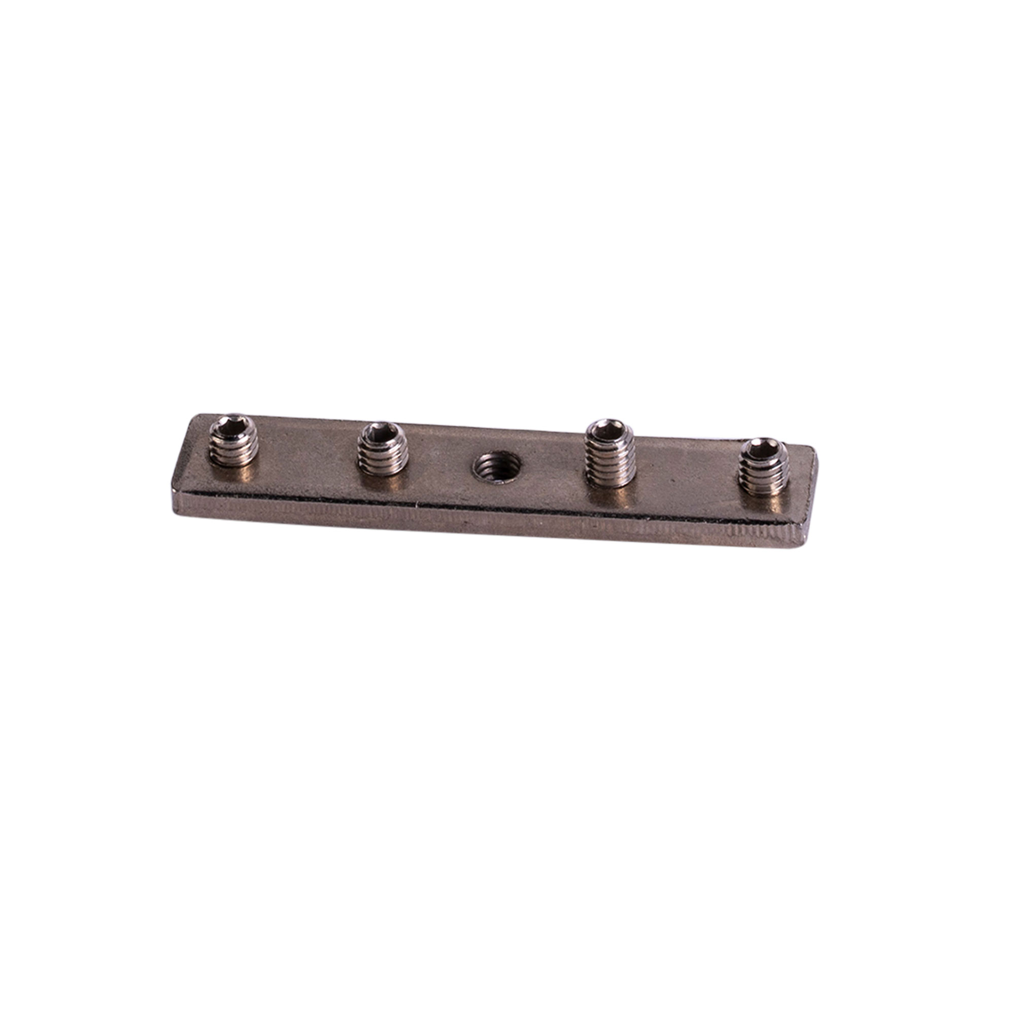 Connettore per bastone per tenda con guida interna | ⌀ 19 mm, argentato