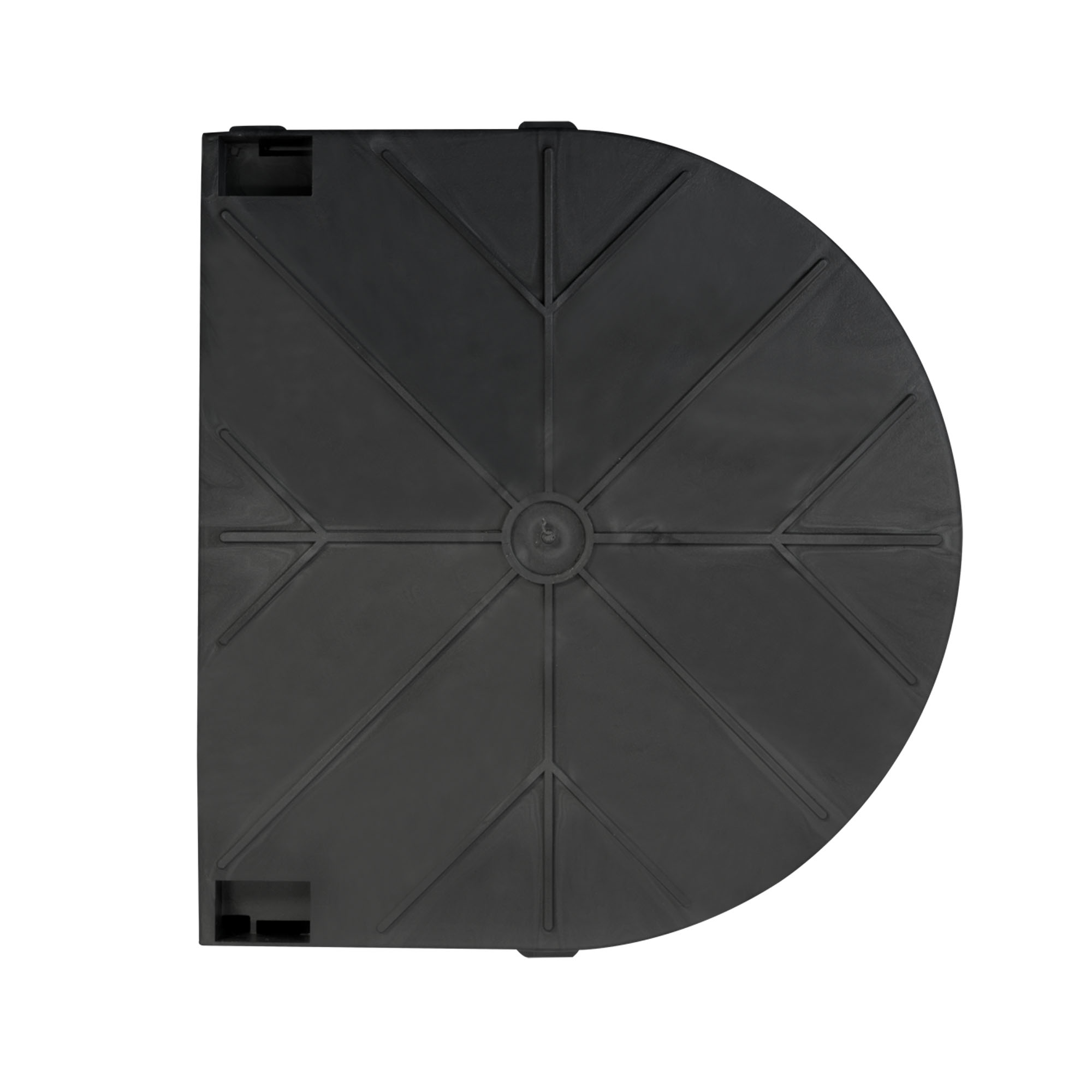 Cassetta da incasso per avvolgitore a ingranaggio MK160 / plastica / luce: 160 mm / nero