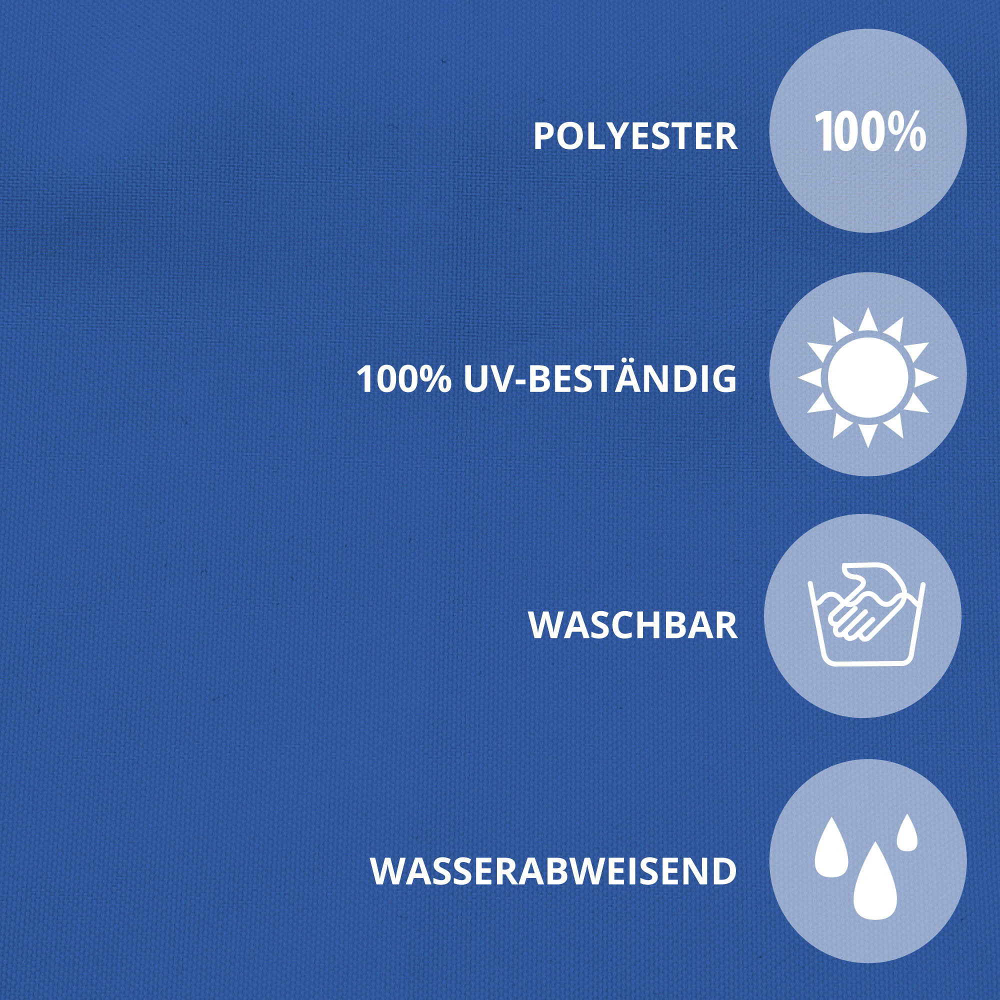 Balkonbespannung aus Polyester, UV-beständig, waschbar, wasserabweisend