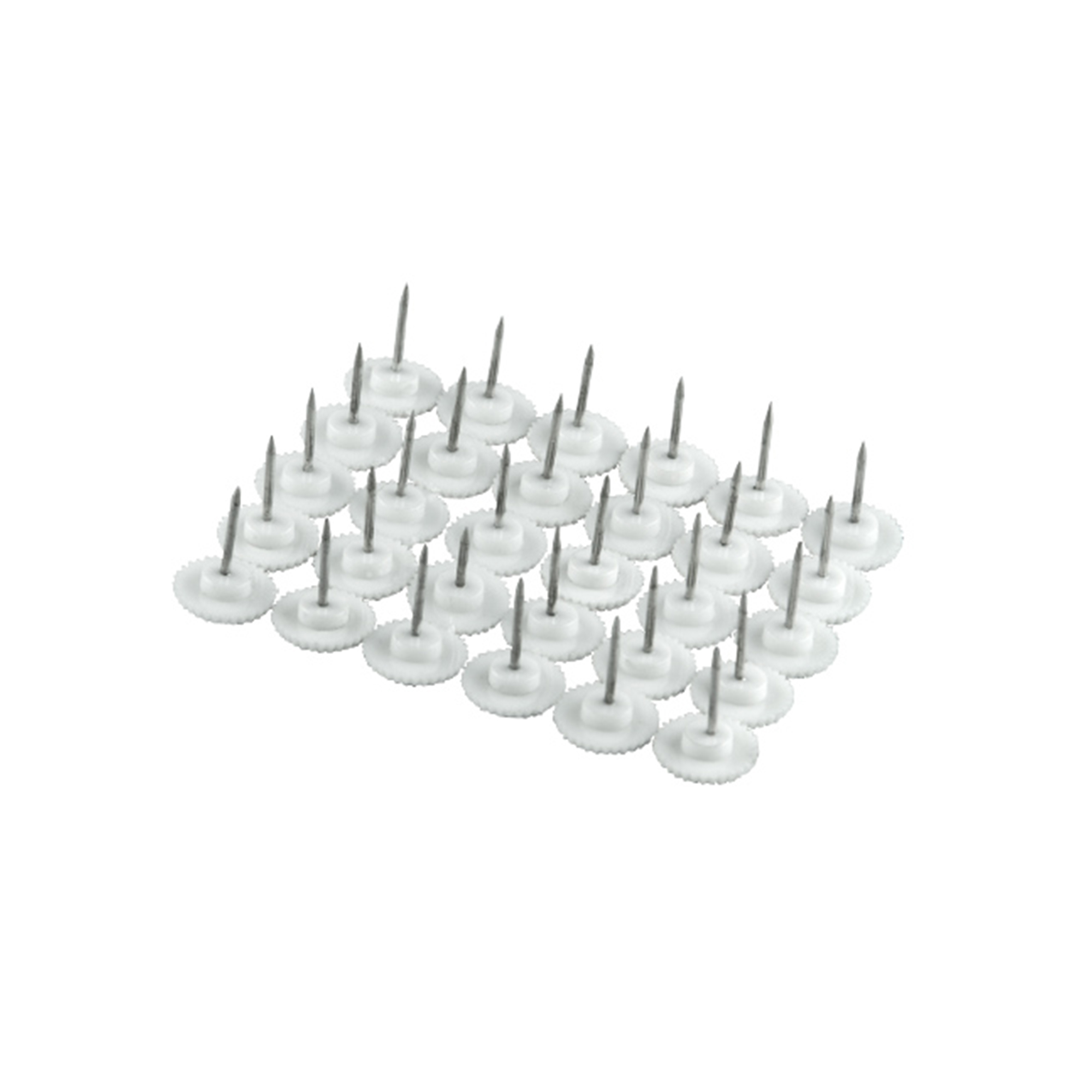 Set di fissaggio per zanzariere con chiusura magnetica per telai in legno | 30 Chinchetas, bianco