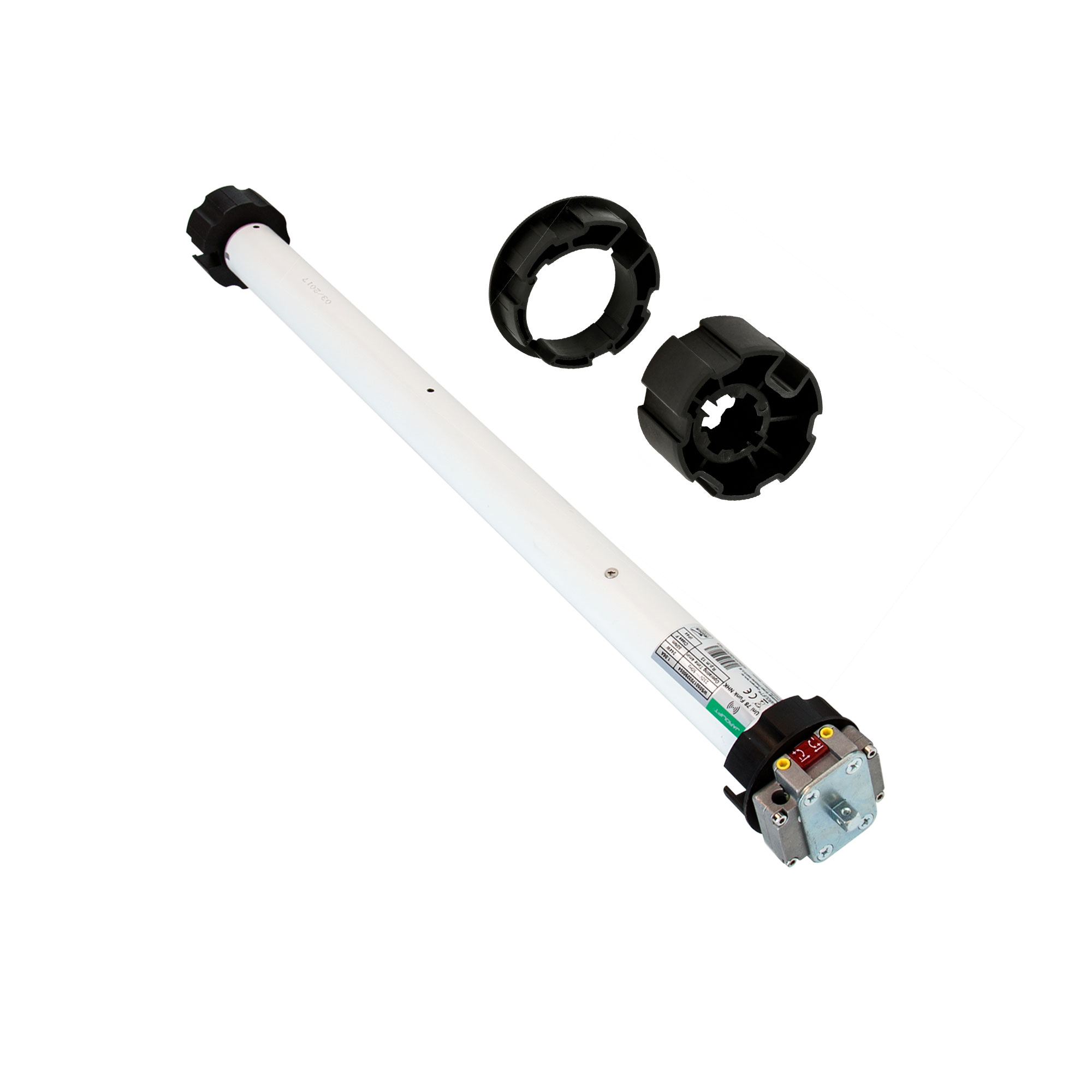 Motore radio per tenda da sole Universale | UNI78F NHK (50 Nm / SW78 / riduttore NHK) + adattatore per albero scanalato 70 mm