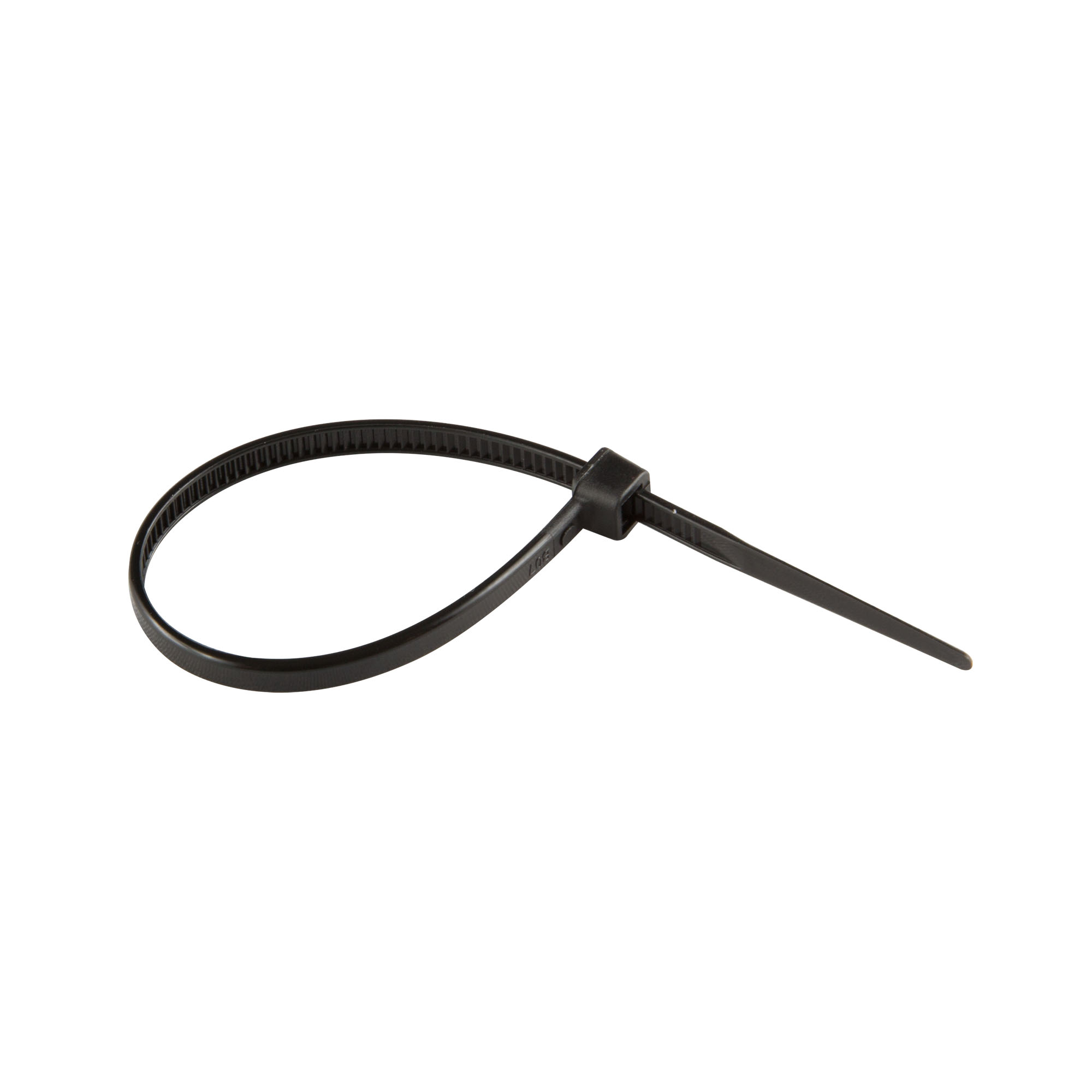 Kabelbinder mit Verriegelungsmechanismus und geriffeltem Band für Bündelung und Befestigung
