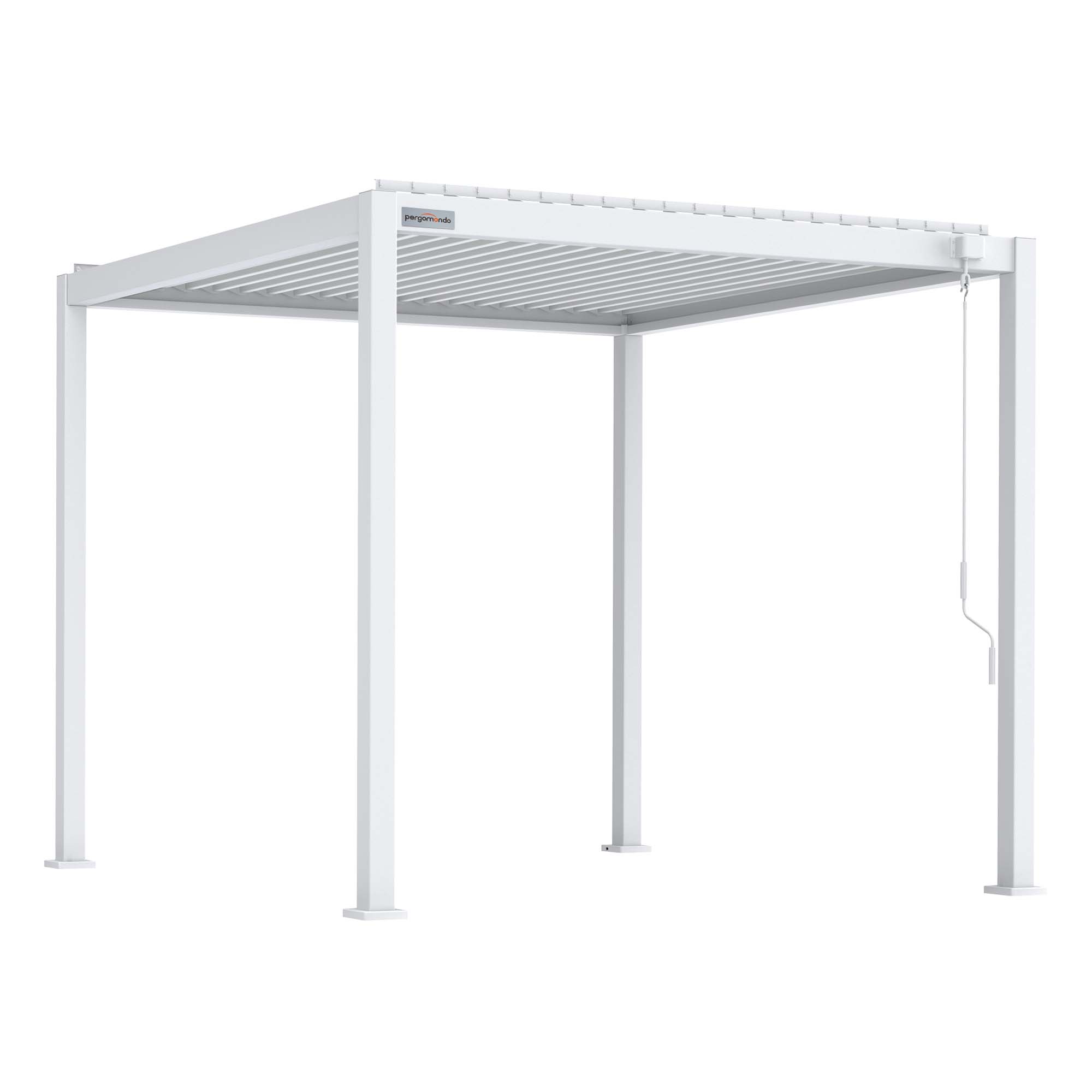 Pergola mit verstellbarem Lamellendach und stabiler Rahmenkonstruktion