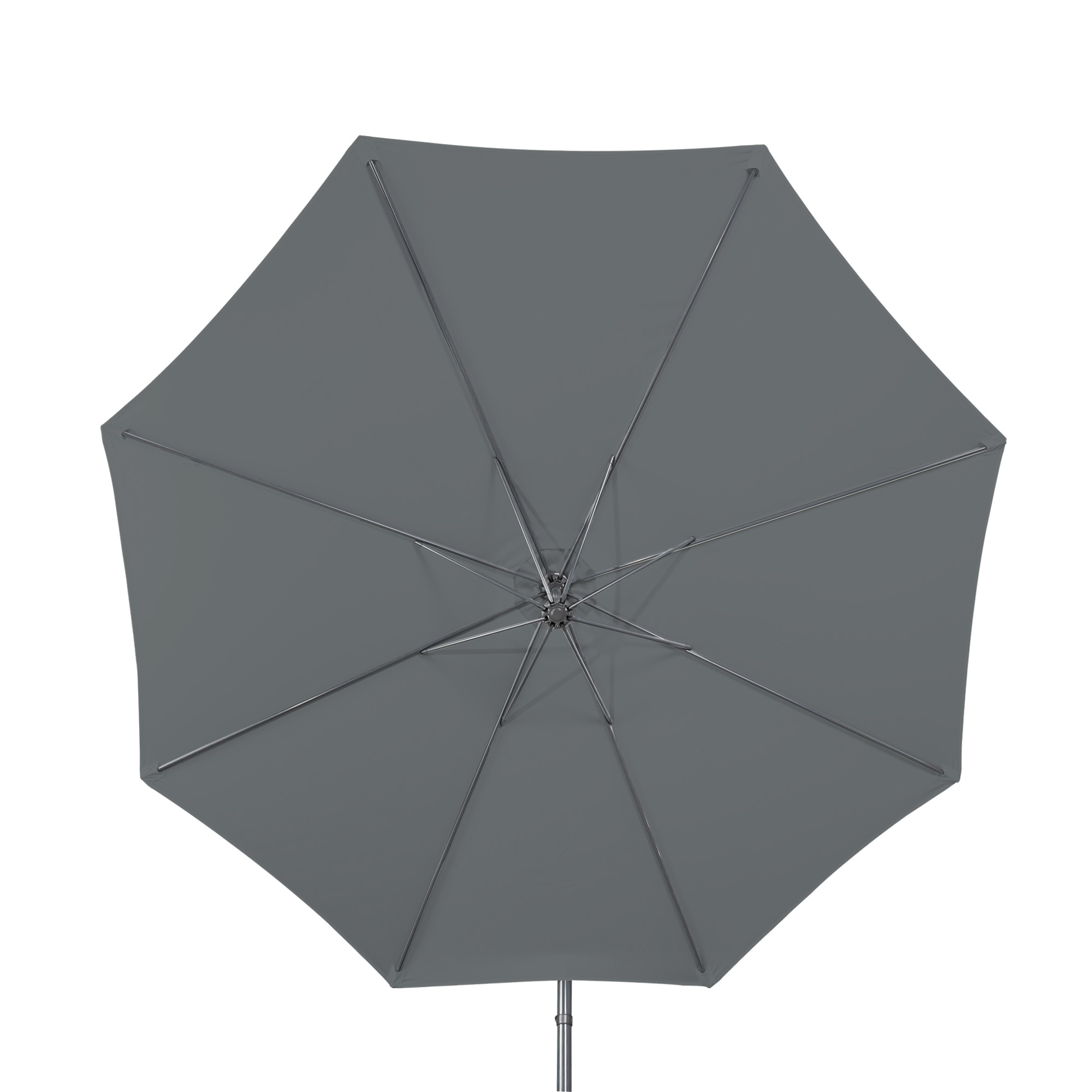 parabanana Ampelschirm | 3 m, rund, grau 