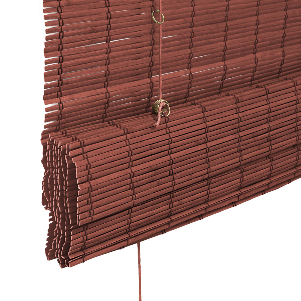 Bambus-Raffrollo | 70 x 160 cm, kirsche