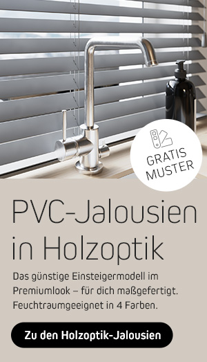 pvc jalousie in holzoptik