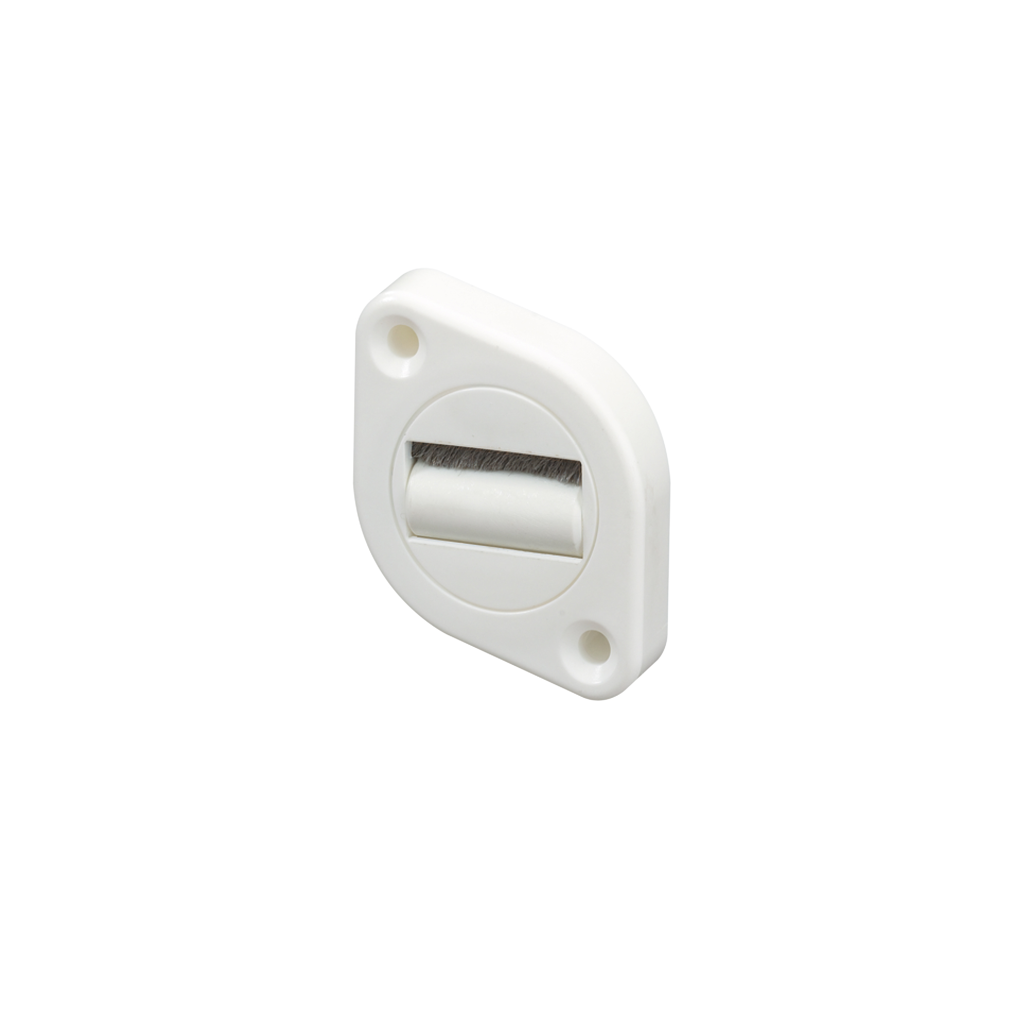 Guida cinturino con inserto in setole / orientabile con rullino guida, bianco