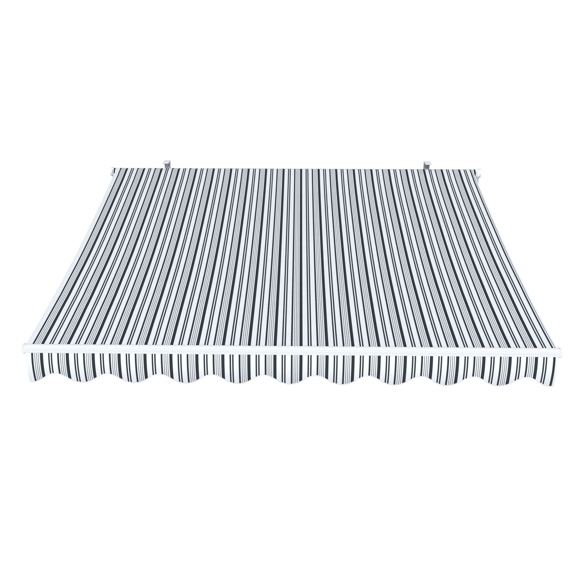 Gelenkarmmarkise Easy | 3,5 x 2,5 m / Stoff: Multi, grau-weiß 