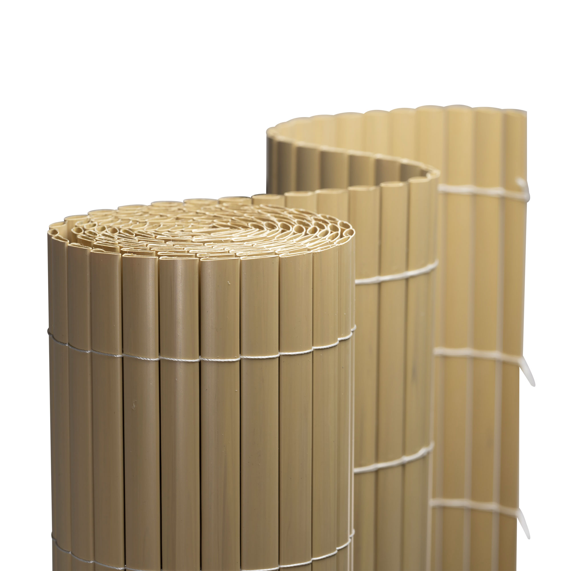 Canniccio in PVC per giardino | 80 x 1000 cm (2 pezzi), bambù