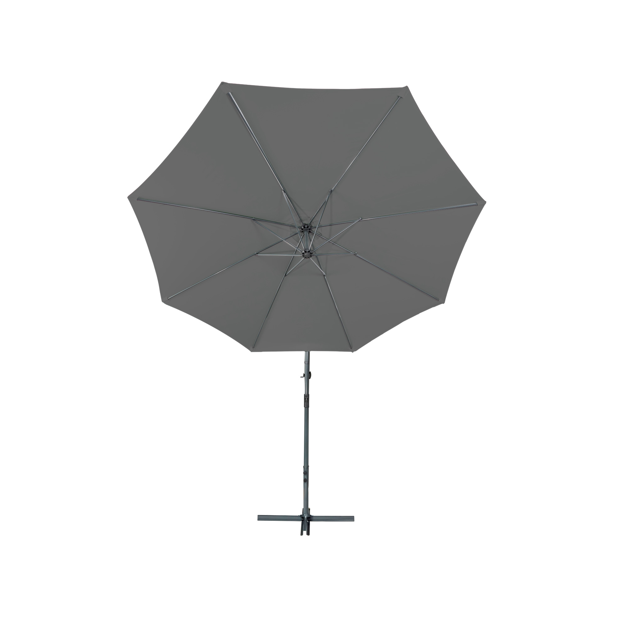 parabanana Ampelschirm | 3 m, rund, grau 
