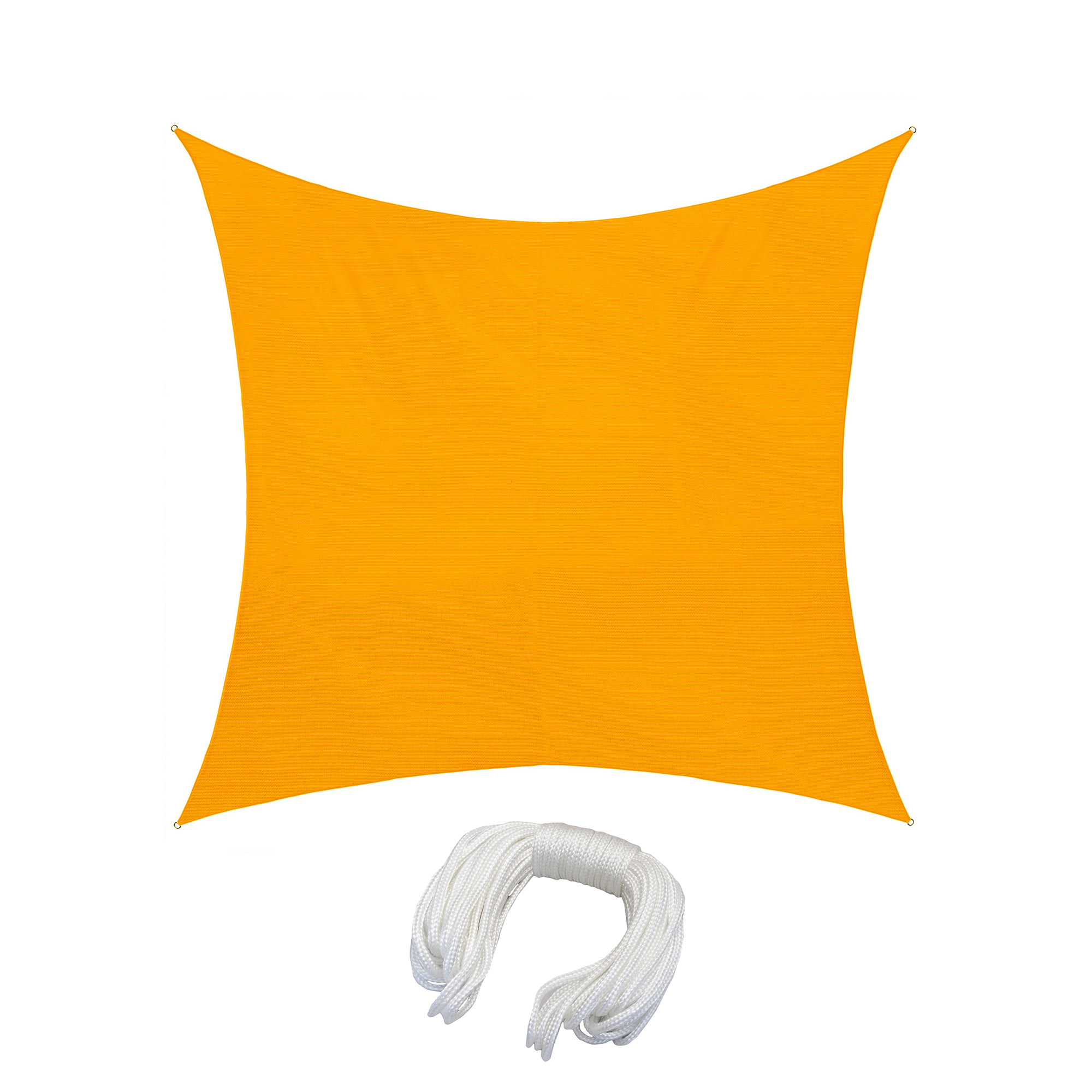 Dreieckiges Sonnensegel aus Polyester mit Seil, wasserabweisend