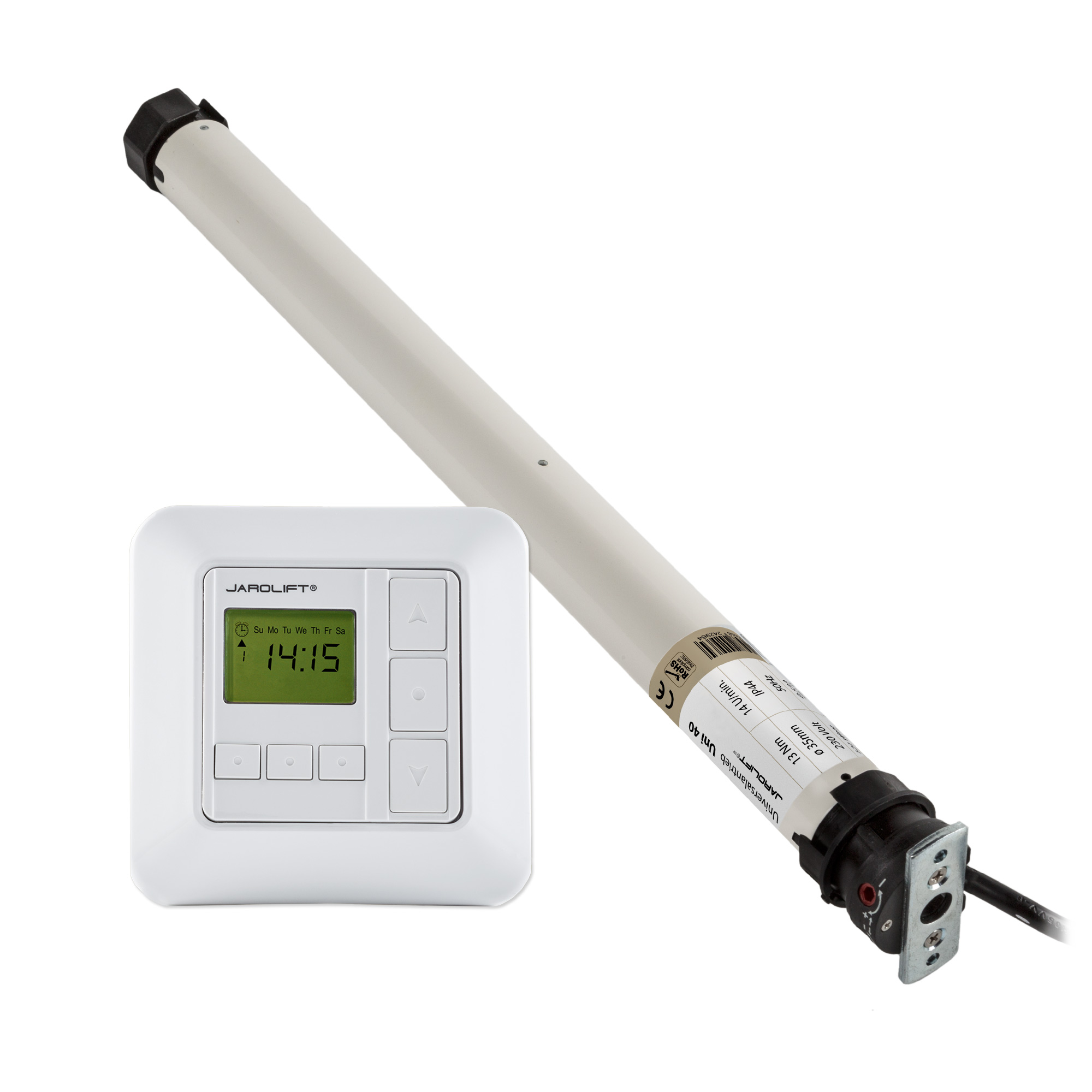 Motore per tapparella Universale | UNI40 (13 Nm / SW40) + Sevenlogic Comfort
