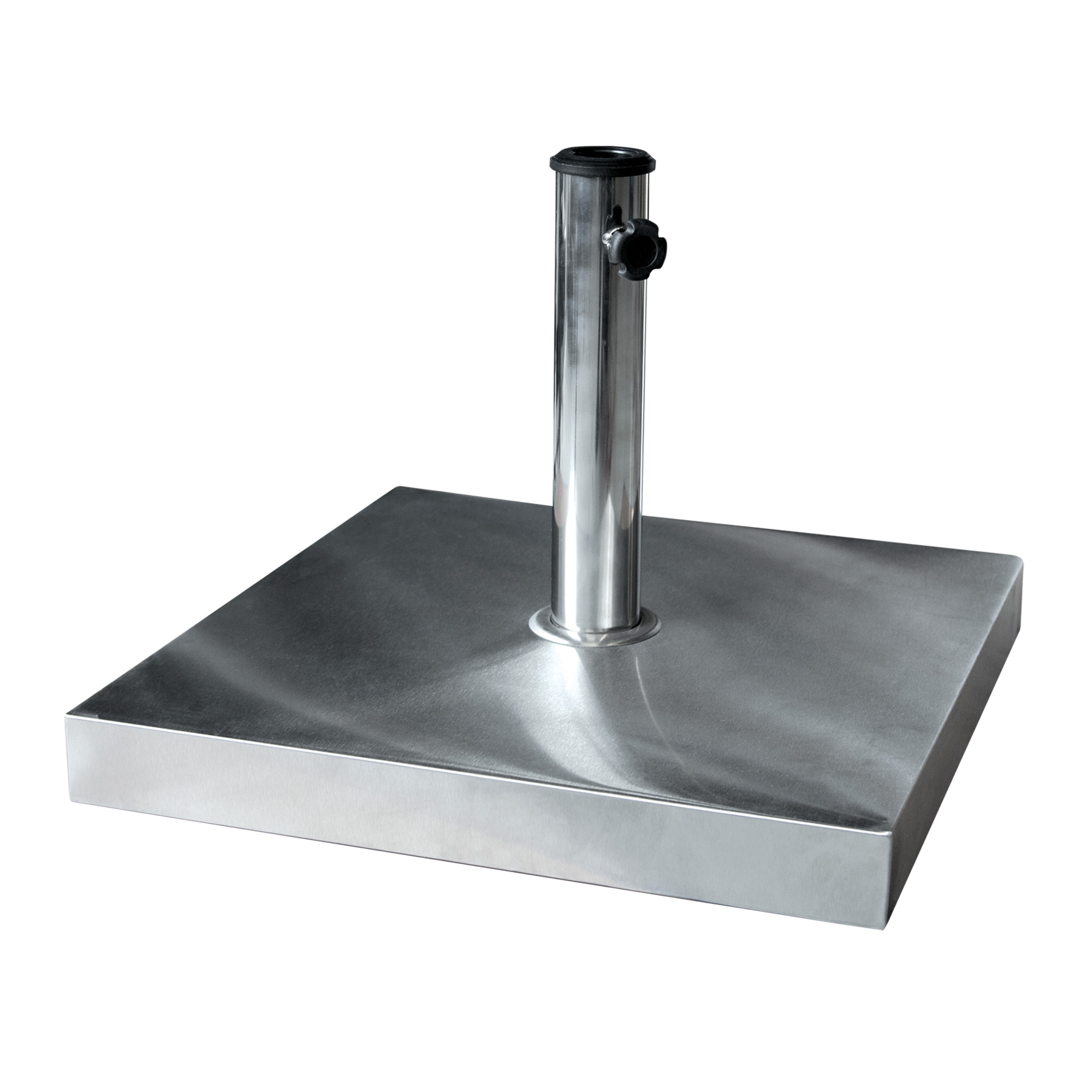 Base per ombrellone in acciaio inox | quadrato