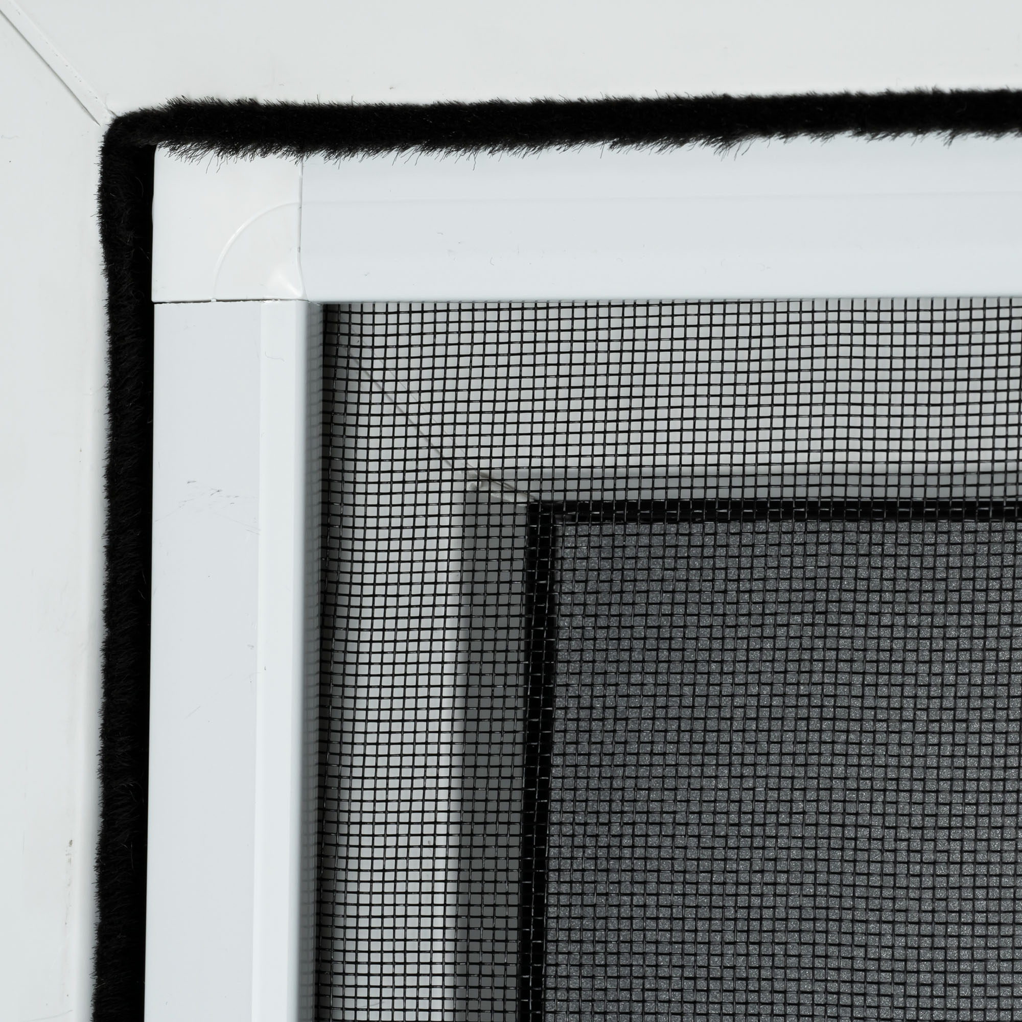 Insektenschutz-Spannrahmen BrushLine 2000 für Fenster | 60 x 150 cm, weiß 