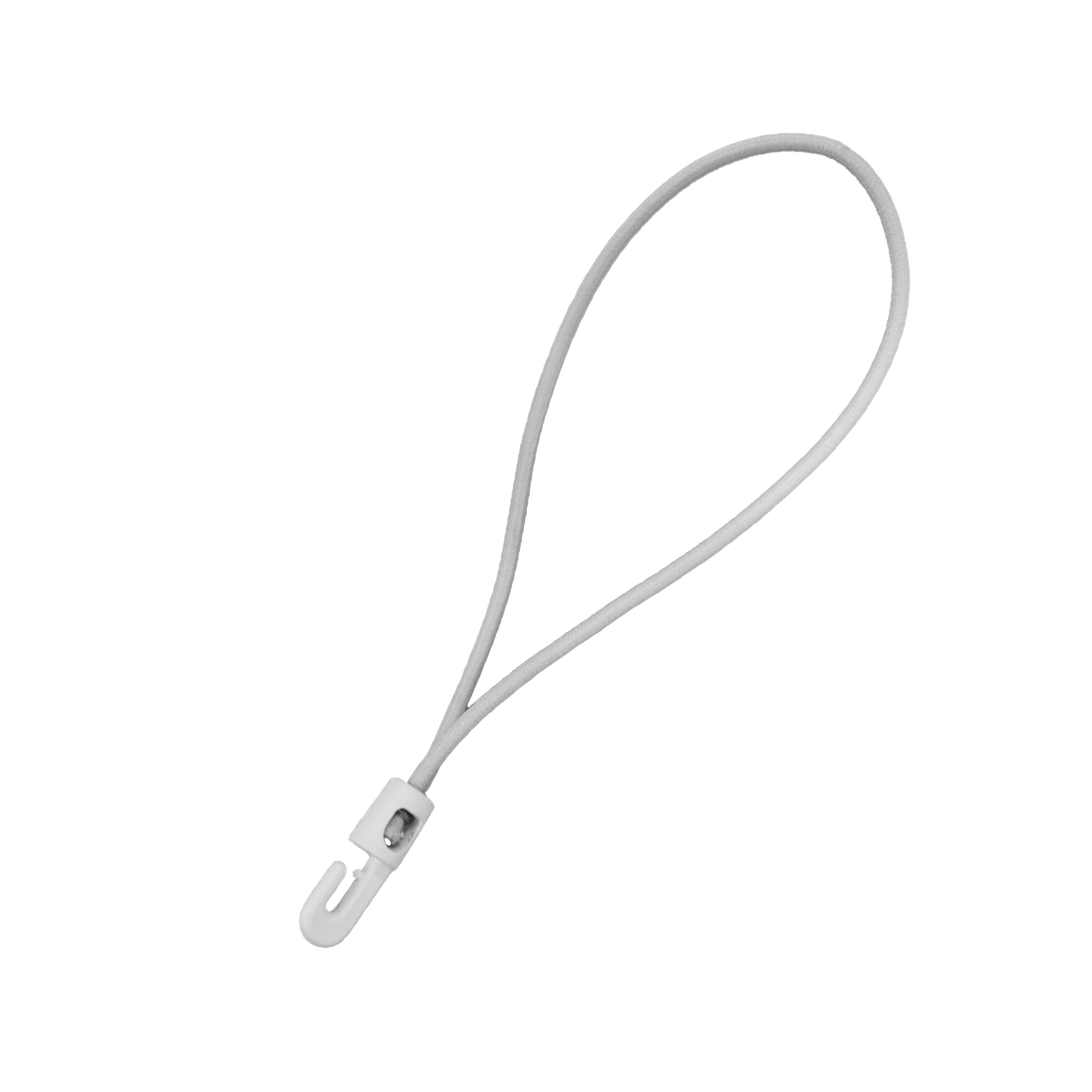 Fascetta elastica con gancio in plastica | 25 cm, bianco