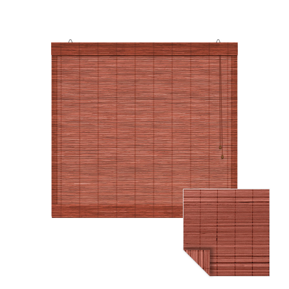 Bambus-Raffrollo | 70 x 160 cm, kirsche