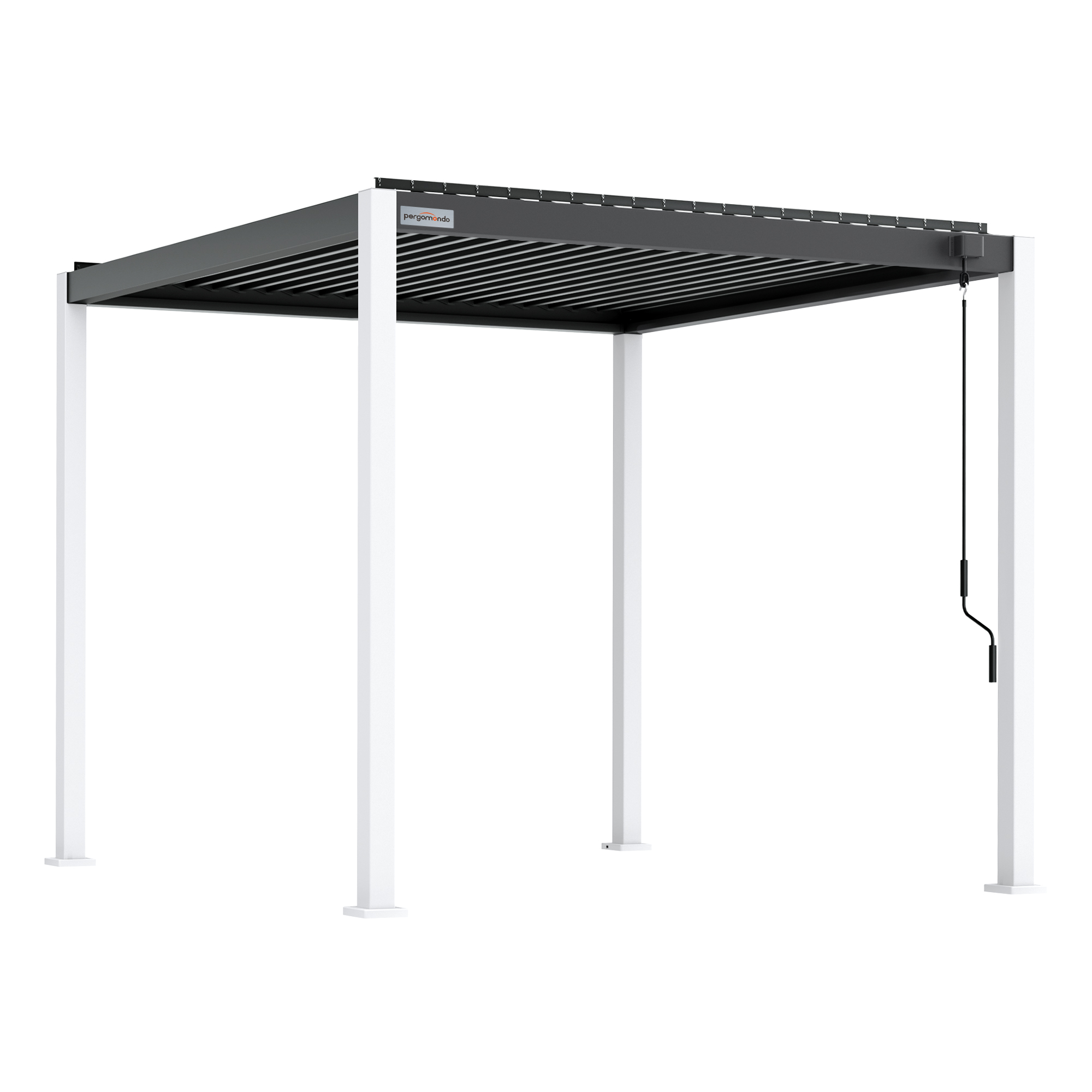 Pergola mit verstellbarem Lamellendach und stabiler Rahmenkonstruktion