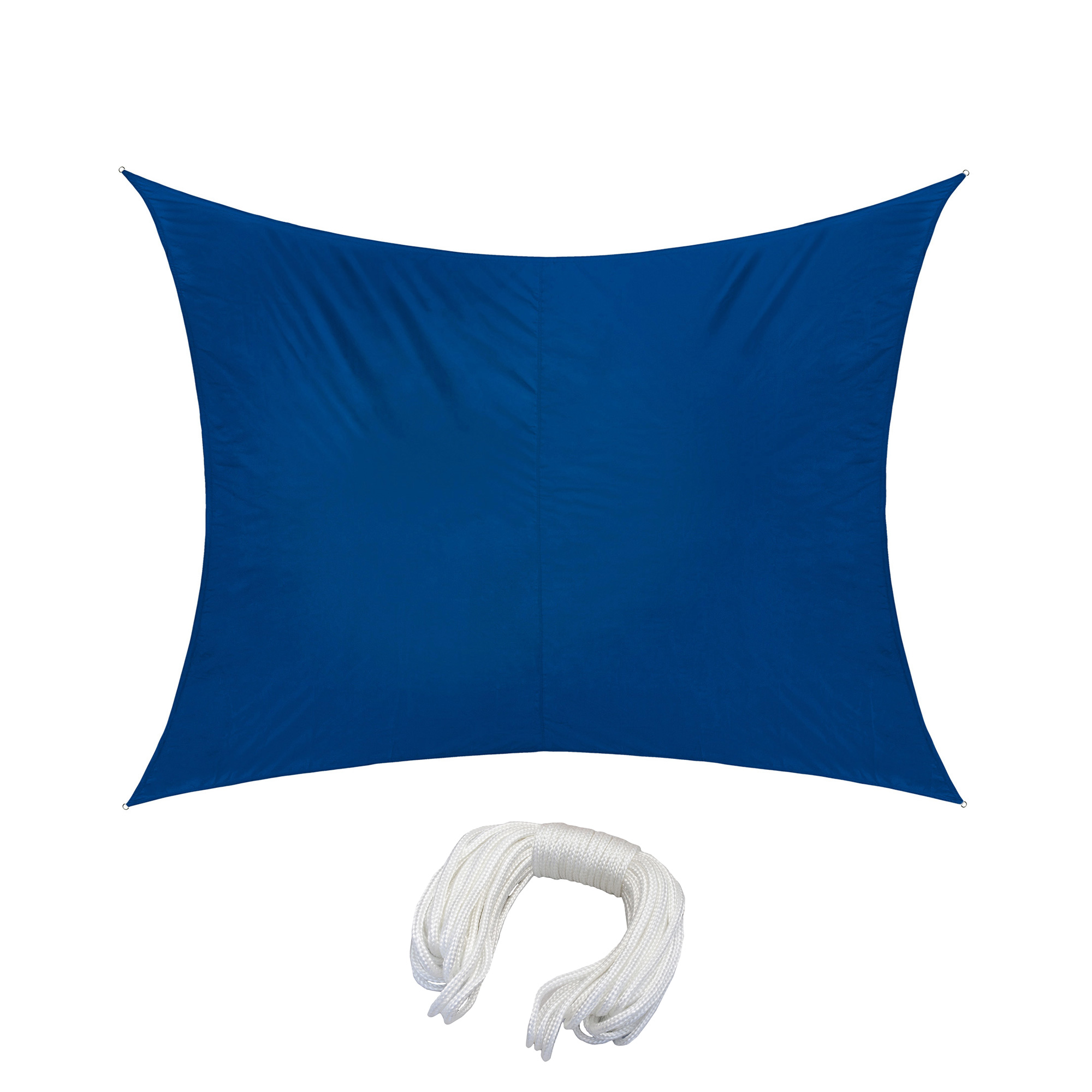 Sonnensegel - Polyester / wasserabweisend | 4,0 x 3,0 m, rechteckig, azurblau
