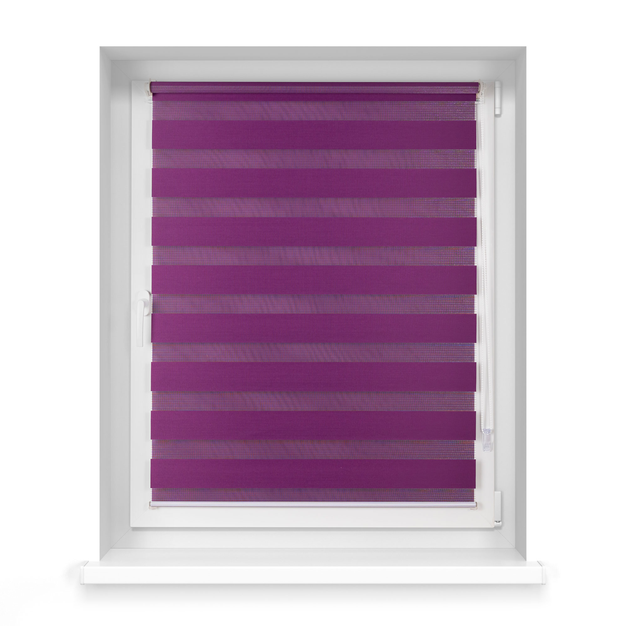 Klemmfix Doppelrollo / Duo Rollo | 45 x 150 cm, aubergine 