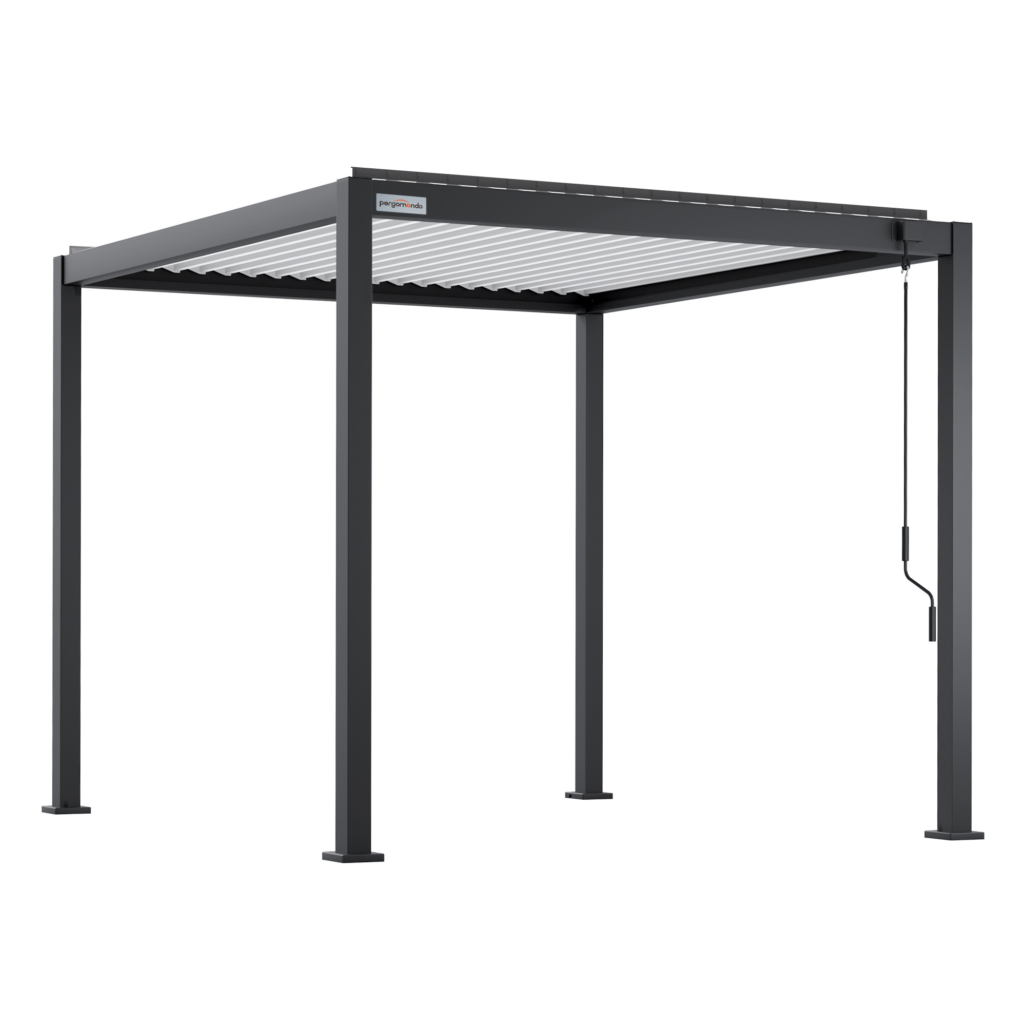 Pergola mit verstellbarem Lamellendach und stabiler Rahmenkonstruktion