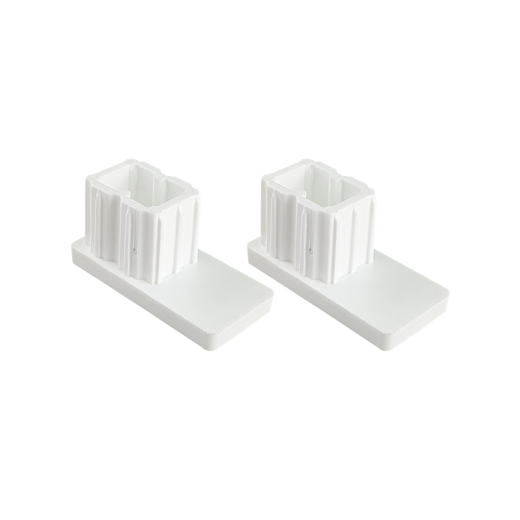 Tappo di chiusura per guide tapparella PP 45 (45 x 22 mm) | bianco, 2 pezzi