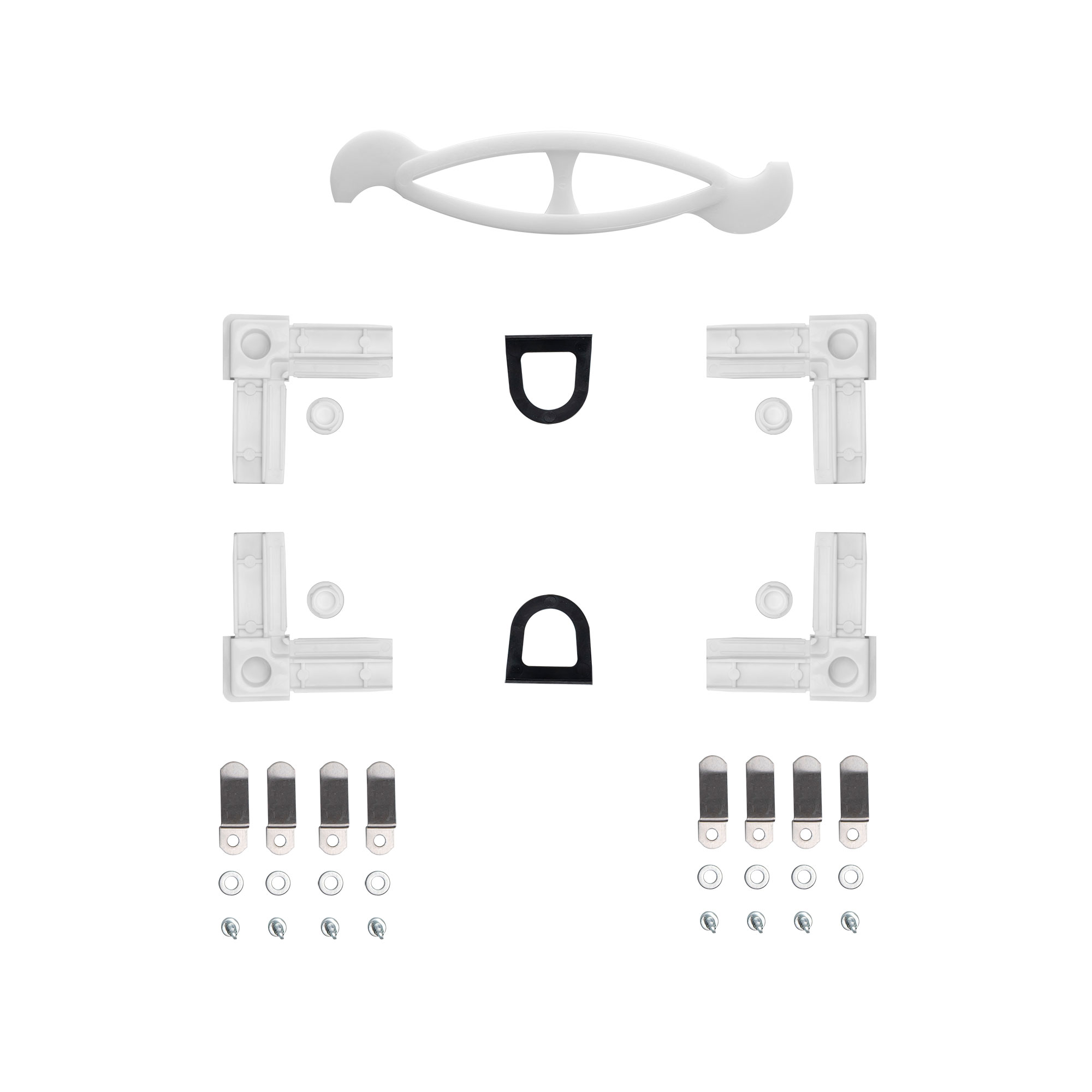 Set di ricambi per telai di zanzariera BrushLine | bianco