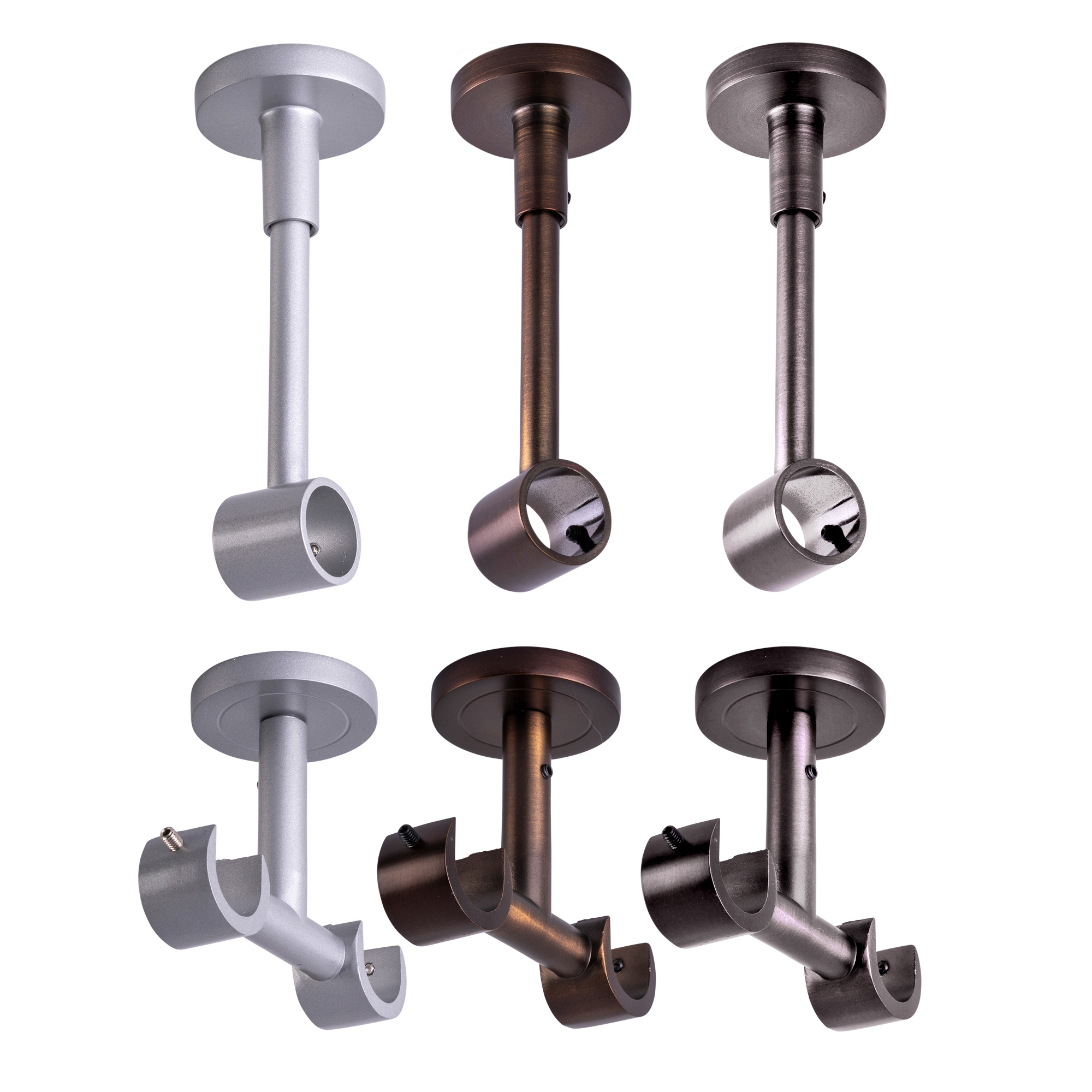 Supporto da soffitto per bastone per tenda (Modello a scelta)