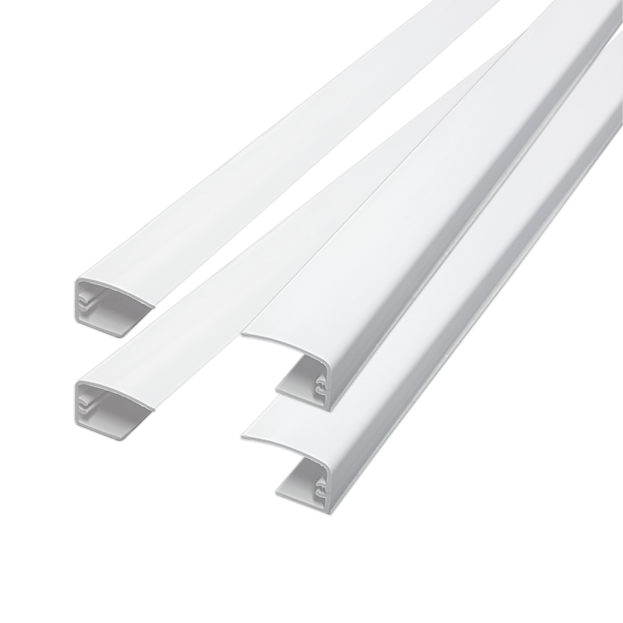 Guide laterali per tenda a rullo oscurante Tenebra Tenda a rullo termica Tenebra| 4 pezzi a 80cm, bianco