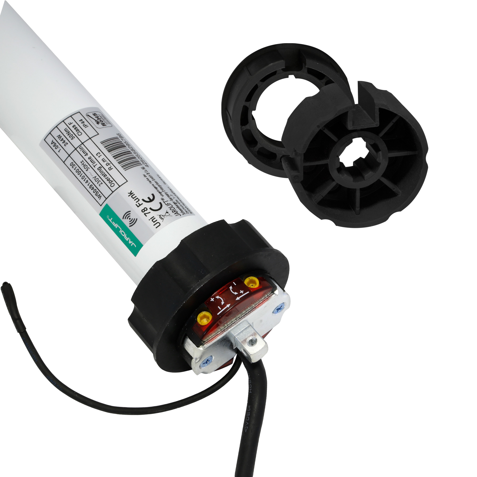 Motore radio per tenda da sole Universale | UNI78F (50 Nm / SW78) + adattatore per albero tondo 85 mm