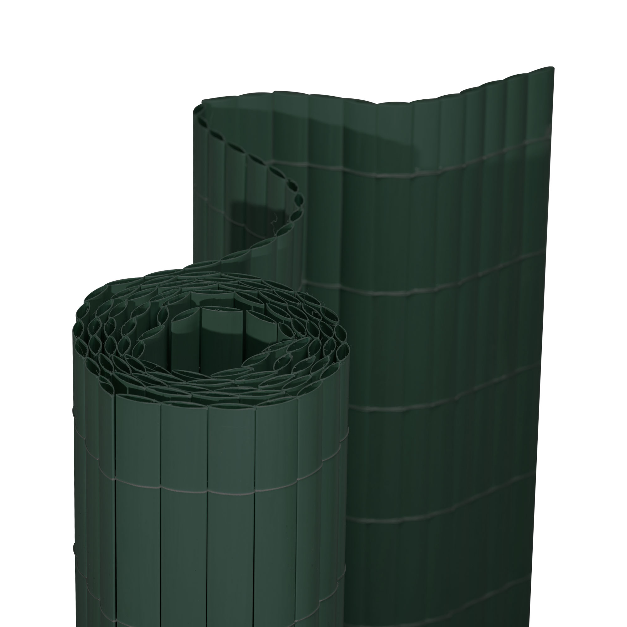 Gerollte PVC Sichtschutzmatte mit Bambusoptik für Sichtschutz und Dekoration
