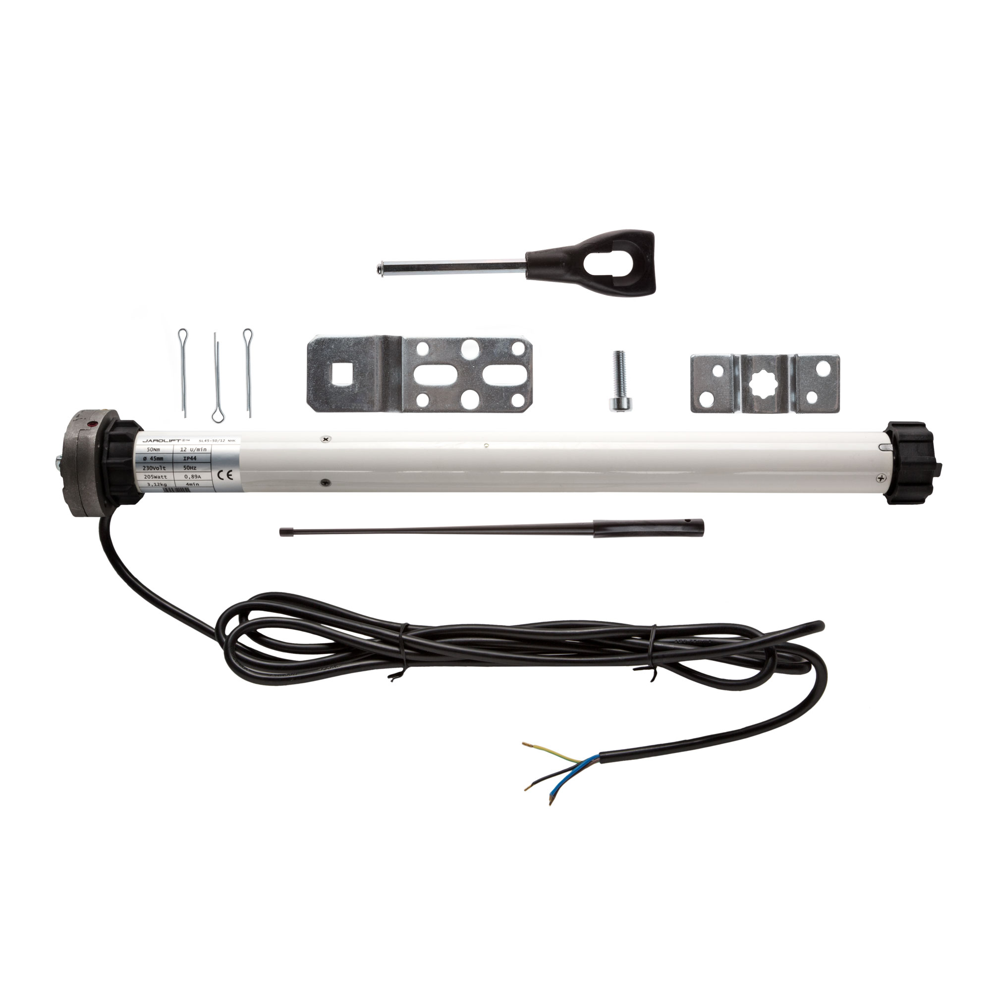 Markisenmotor SL | SL45 50/12 NHK (50 Nm / SW60 / NHK-Getriebe)
