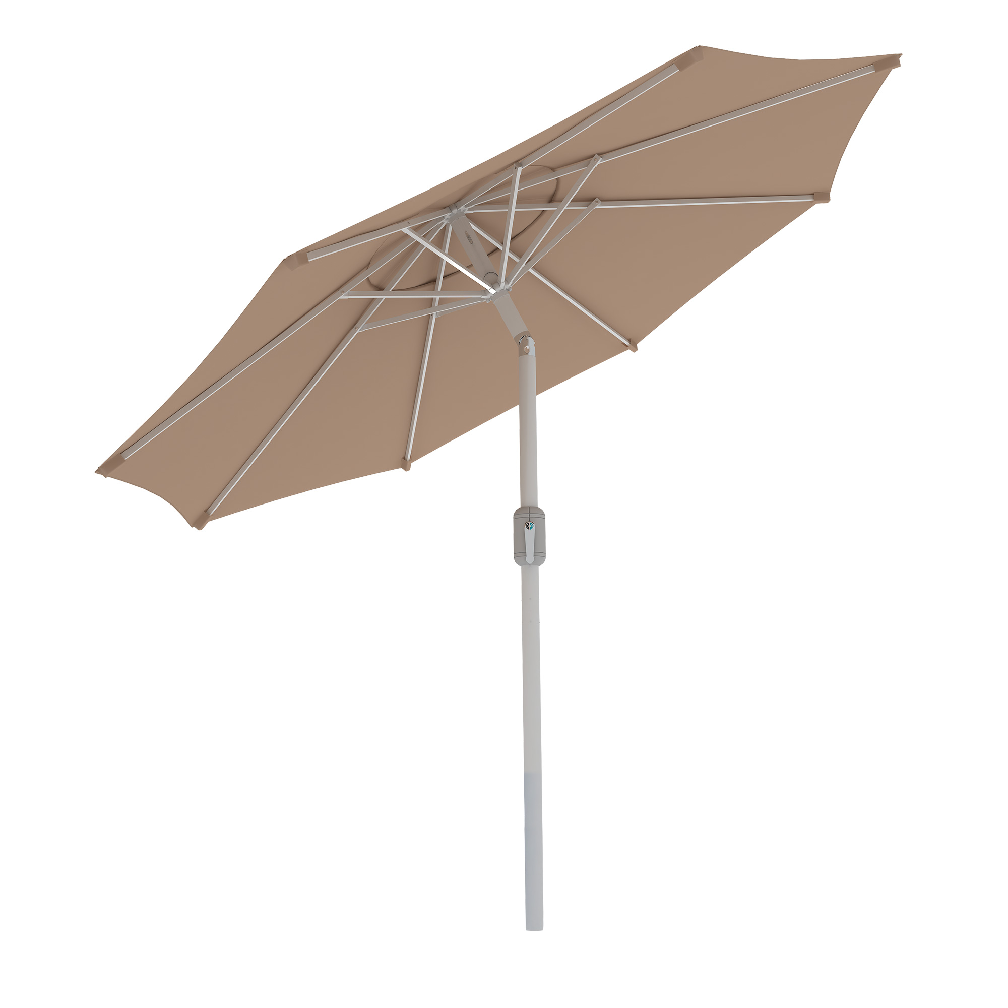 Ombrellone Interpara | 3,5 m, rotondo, crema | struttura, bianco