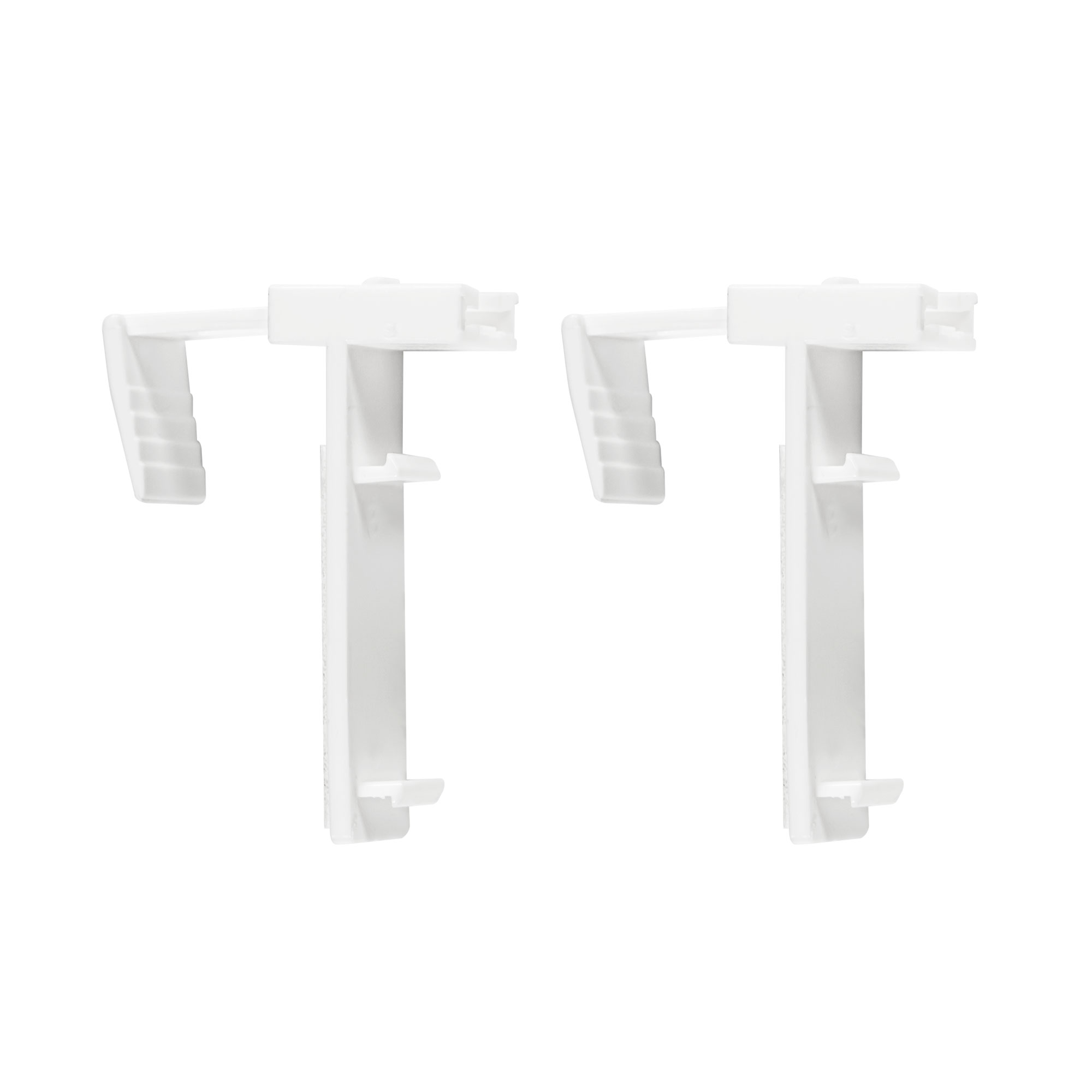 Supporto senza fori per tende a rullo oscuranti Tenebra & Tenda a rullo termiche Tenebra | per anta di finestra da 5 - 15 mm | set da 2 tinta unita