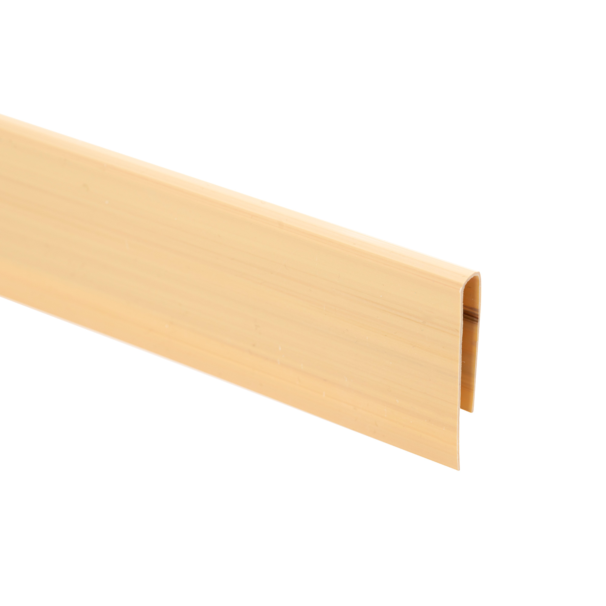 PVC Abdeckprofil für Sichtschutzmatten | 1 m Länge, bambus (bambus - 1,00 m)
                                    - bambus- 1,00 m