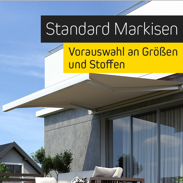 Markisen in Standardgrößen