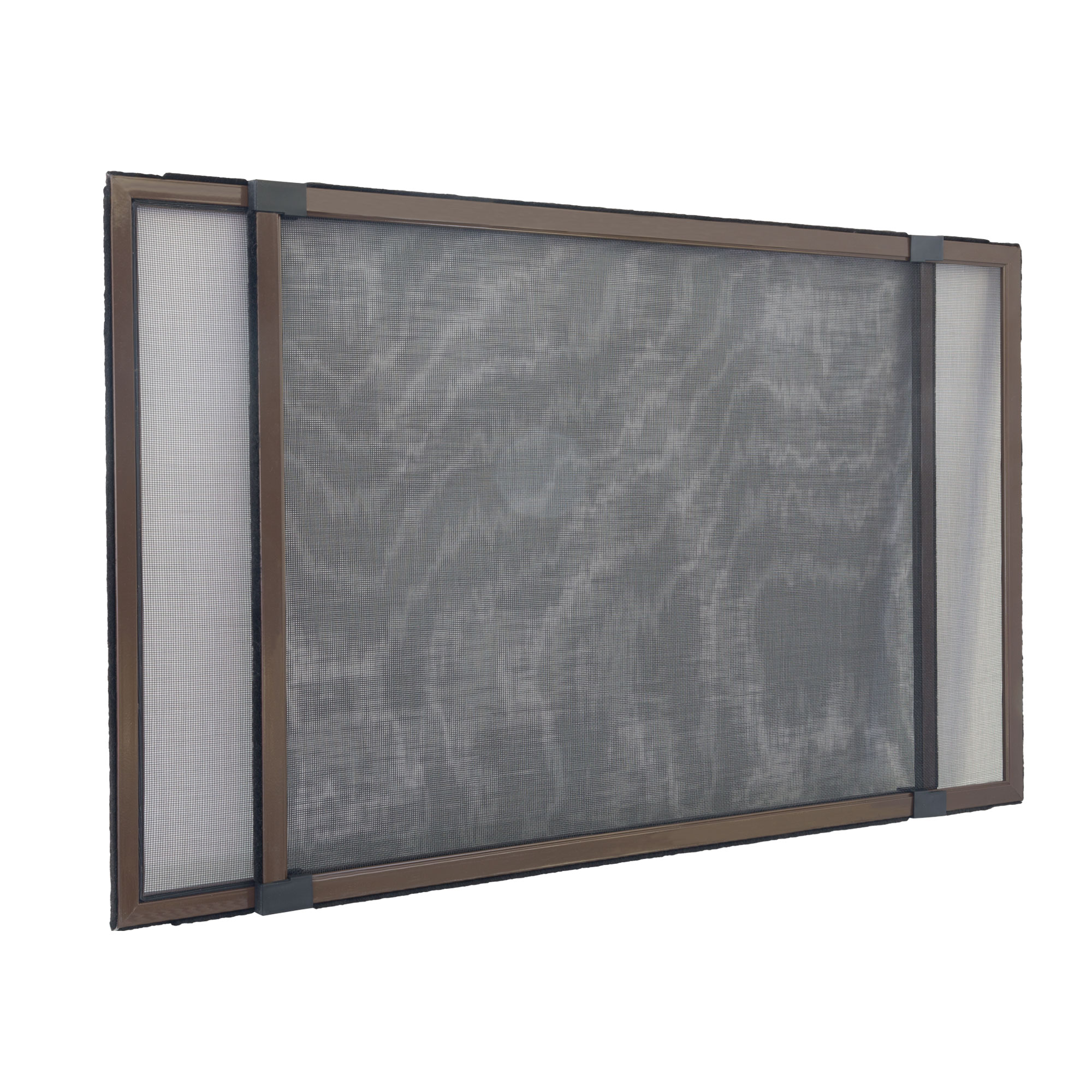 Telaio zanzariera scorrevole Schiebfix / Easy Slide | 75 x 50 cm, marrone