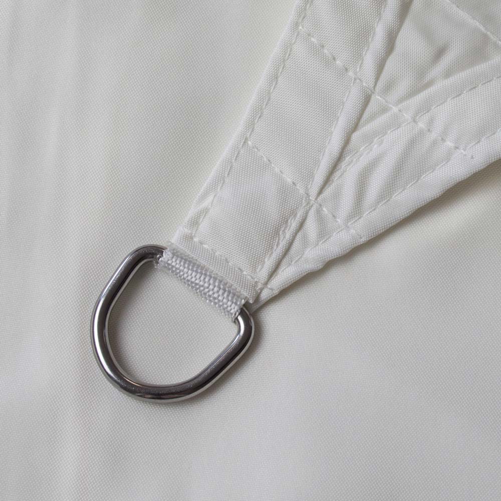 Sonnensegel - Polyester / wasserabweisend | 3,0 x 3,0 x 3,0 m, dreieckig, cremeweiß
