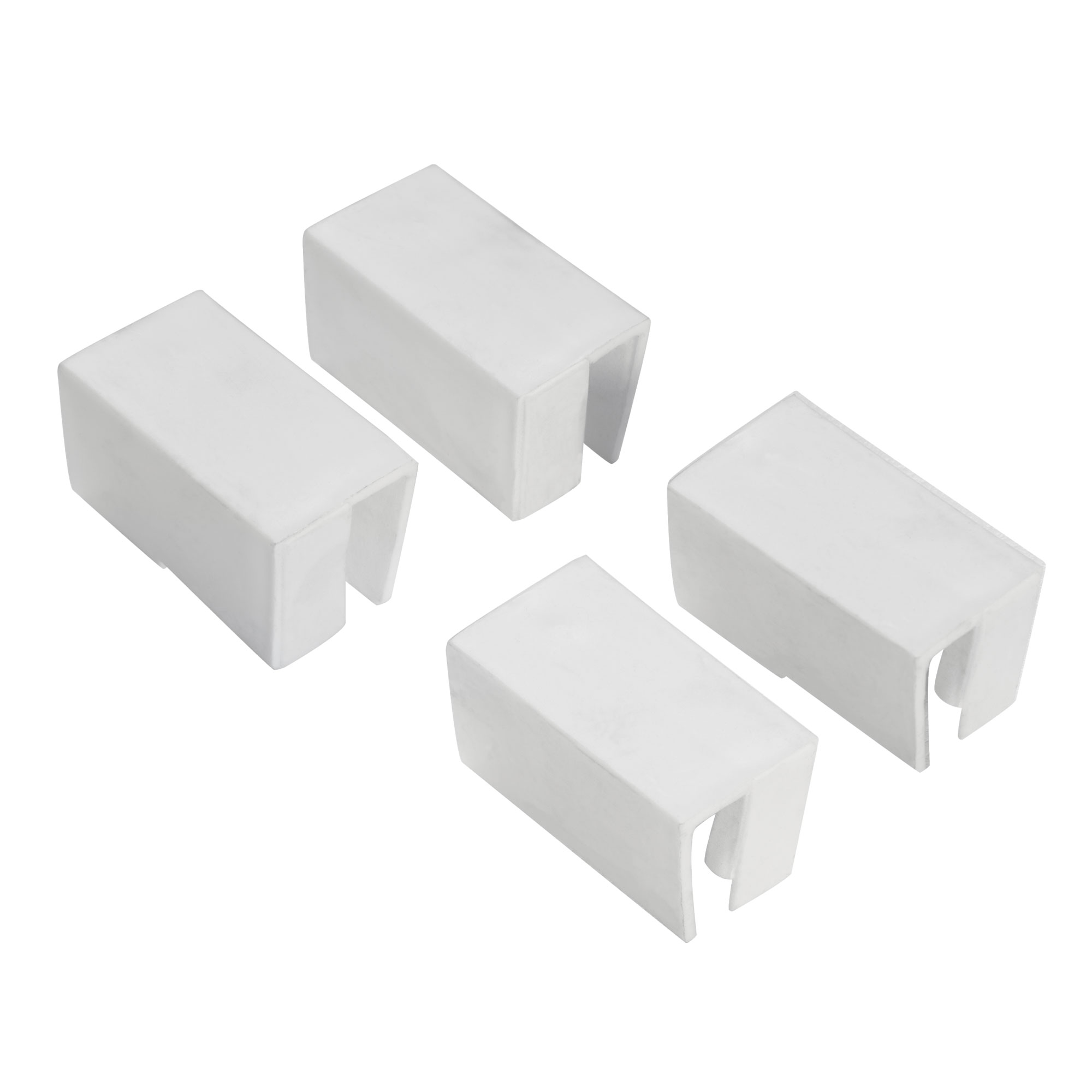 Tappi di plastica di ricambio per telai di zanzariera Schiebfix / Ease Slidi | bianco, 4 pezzi