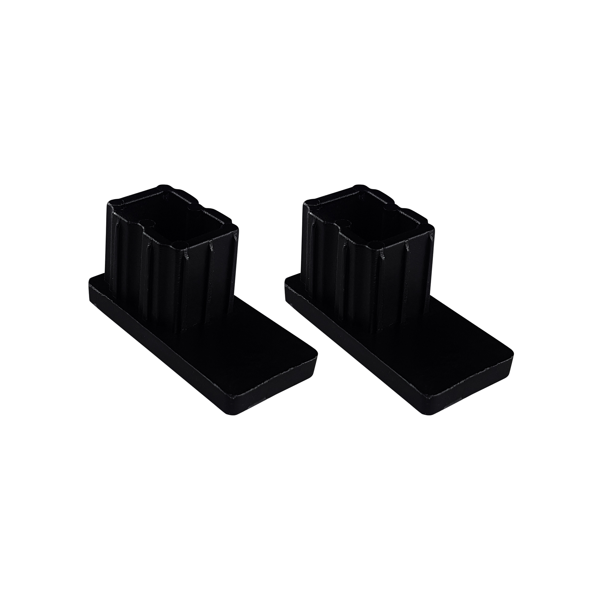 Tappo di chiusura per guide tapparella PP 45 (45 x 22 mm) | nero, 2 pezzi