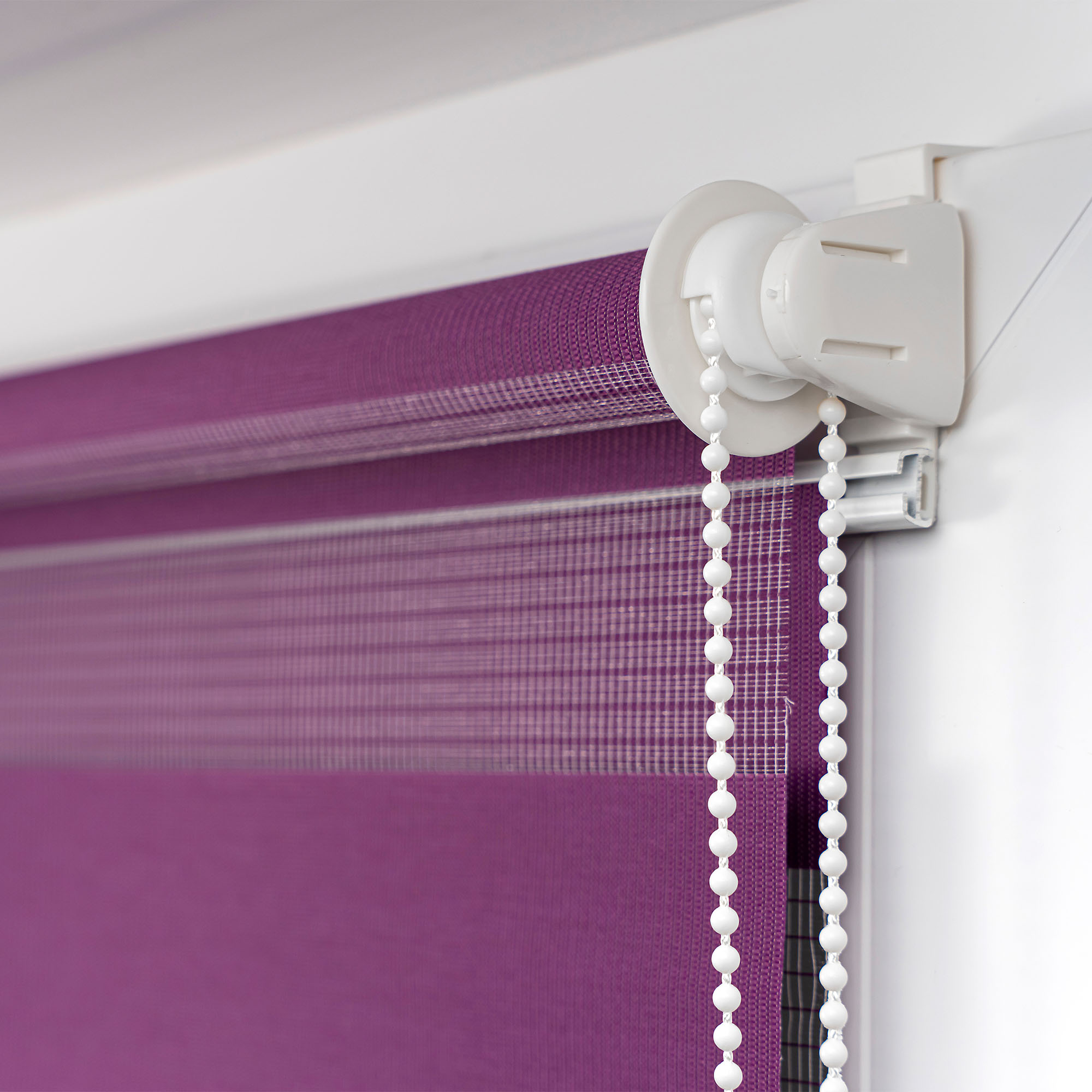Klemmfix Doppelrollo / Duo Rollo | 45 x 150 cm, aubergine 