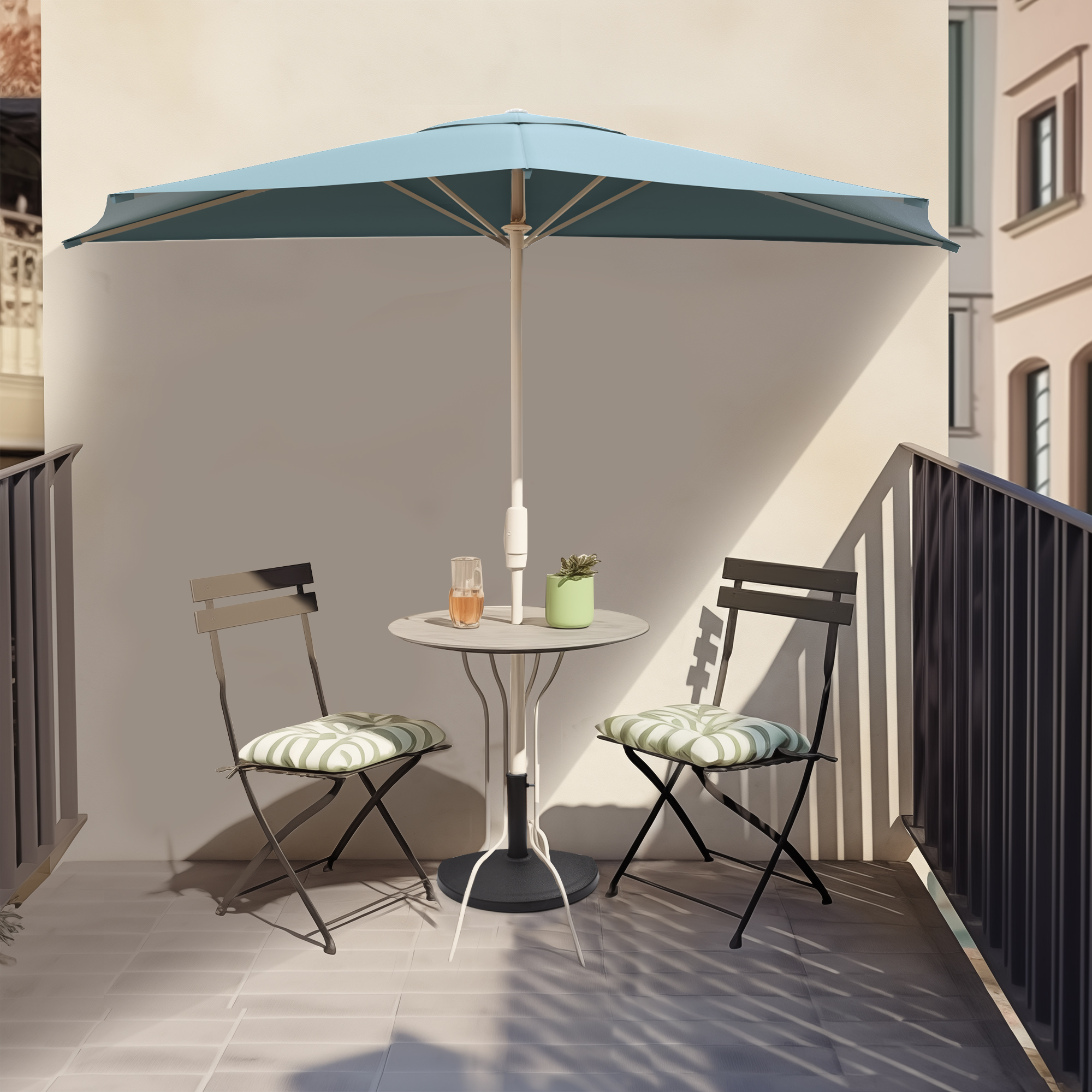 Sonnenschirm Schirmständer Standard halbrund | schwarz